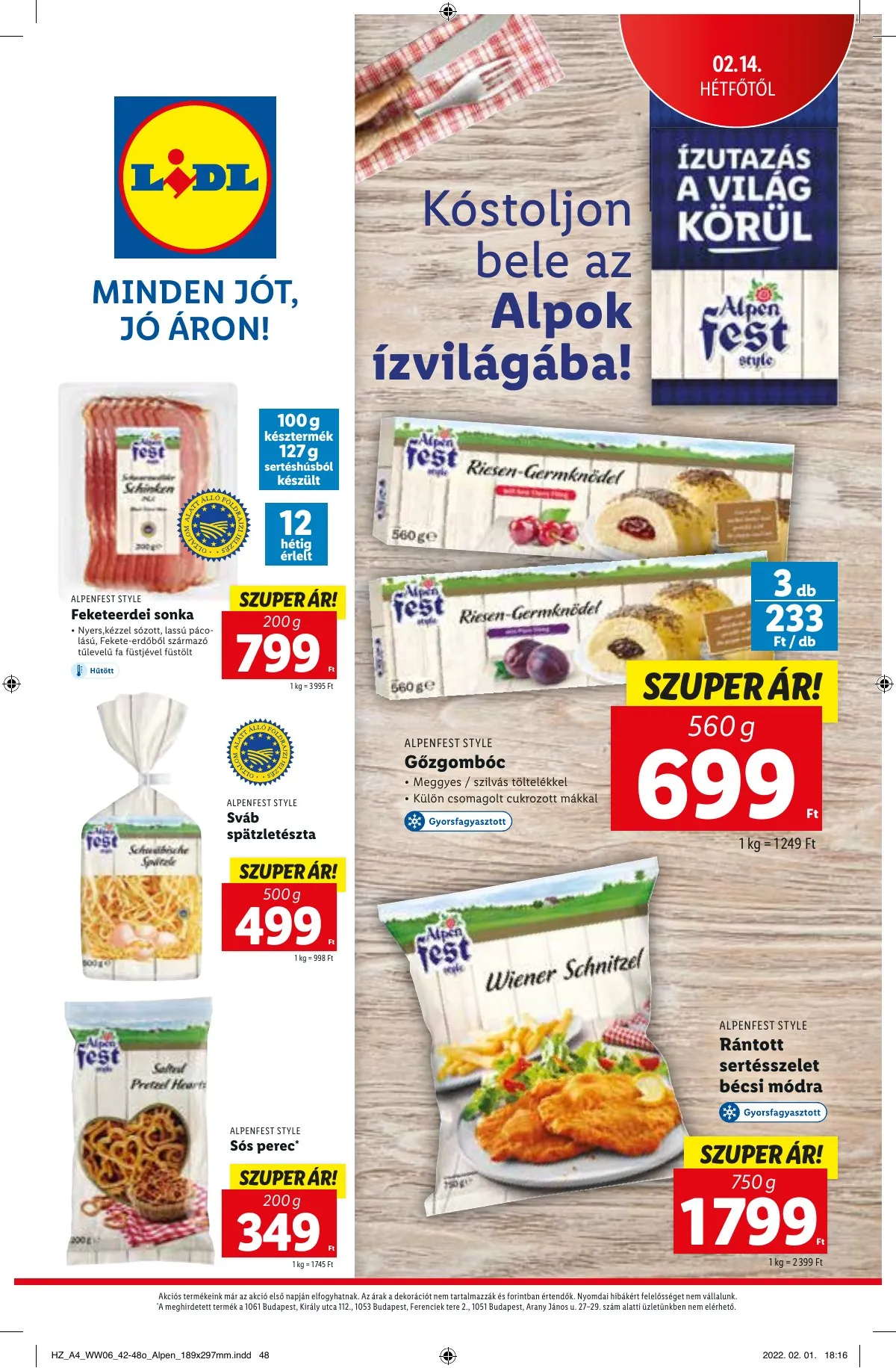 Lidl akciós újság 02.10–02.16 – 48. oldal