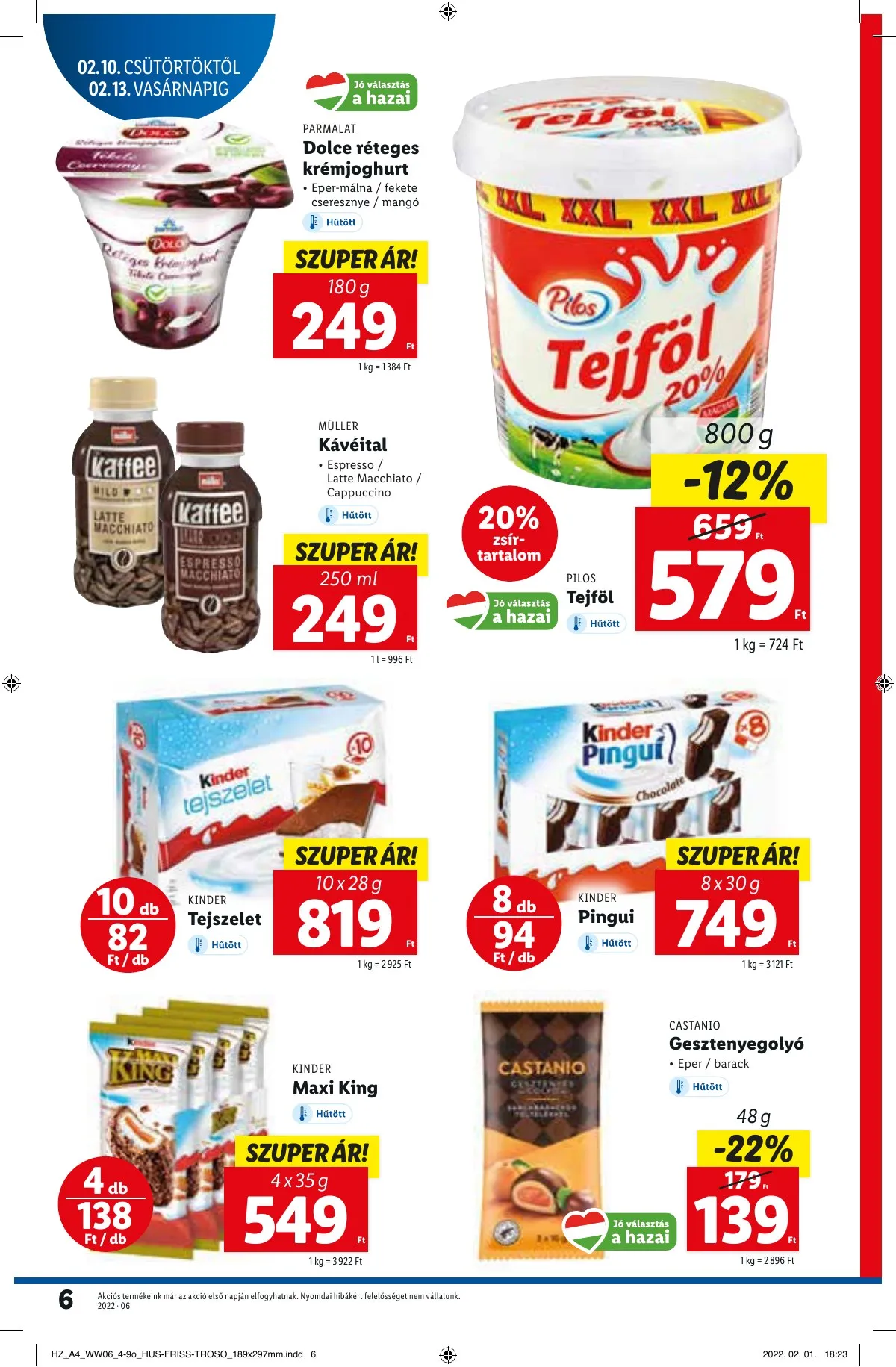 Lidl akciós újság 02.10–02.16 – 6. oldal