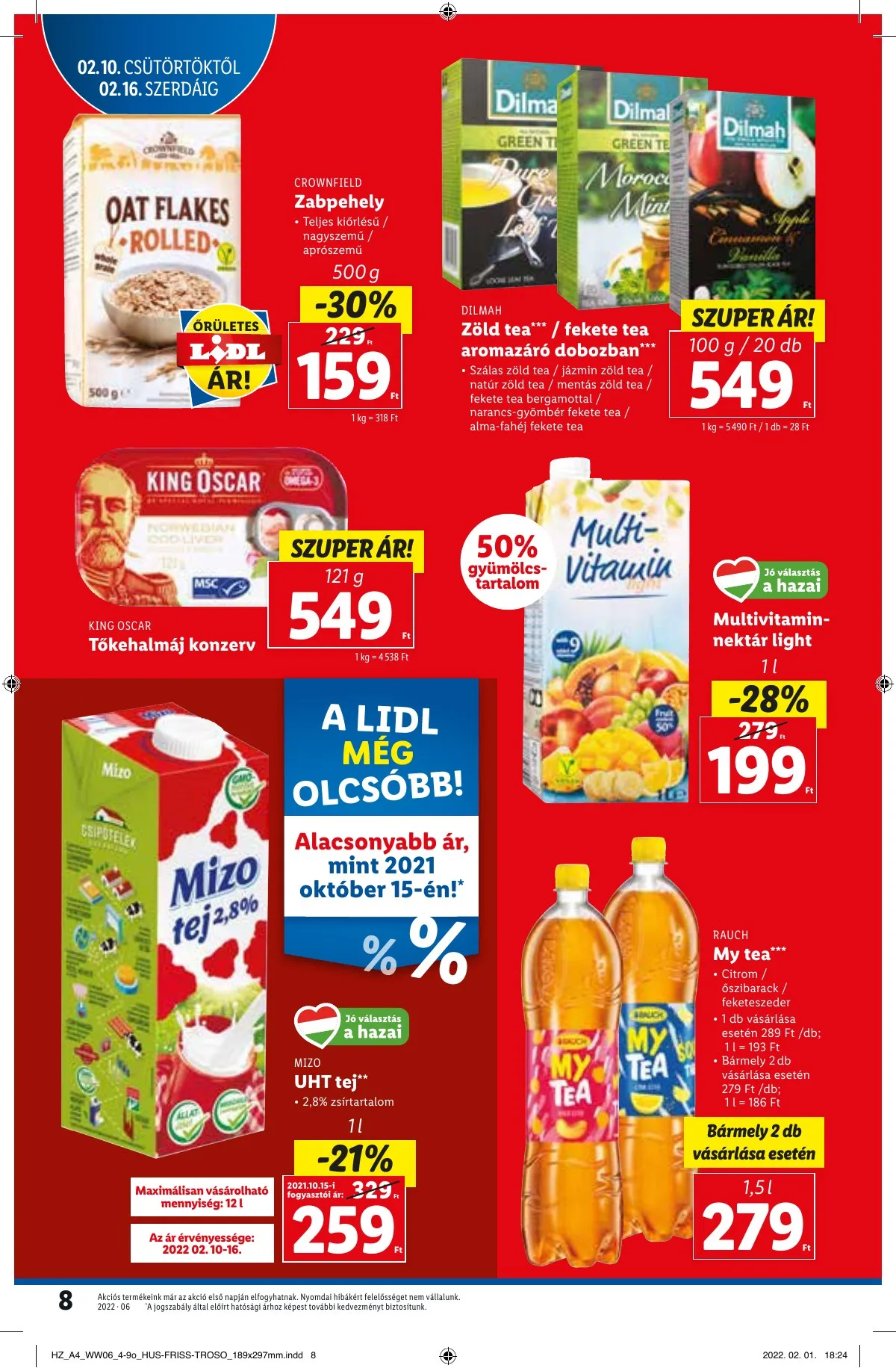 Lidl akciós újság 02.10–02.16 – 8. oldal