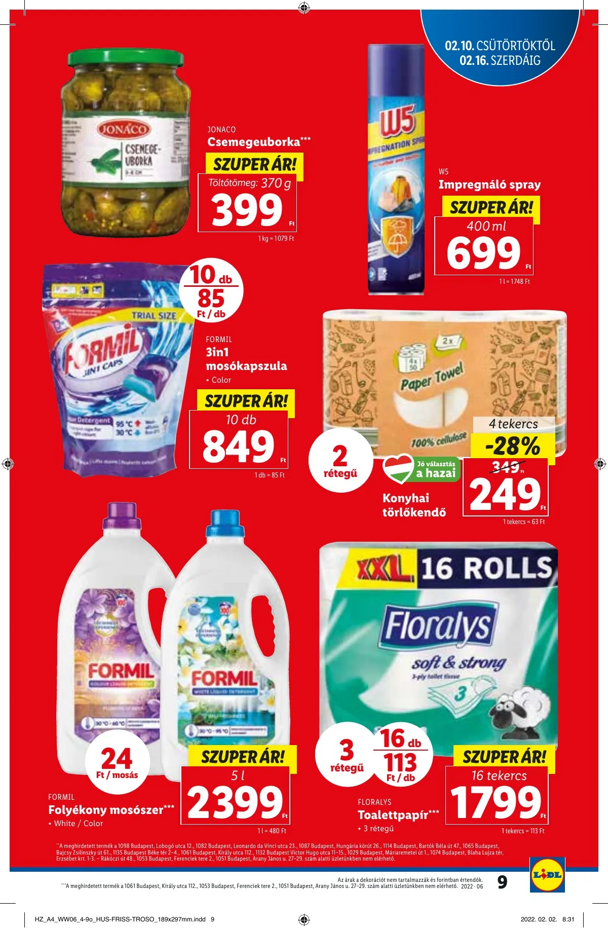 Lidl akciós újság 02.10–02.16 – 9. oldal