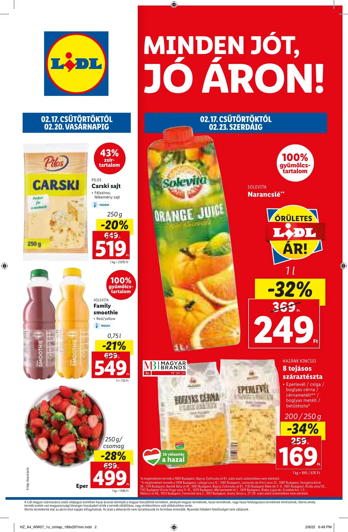 Lidl akciós újság 02.17–02.23