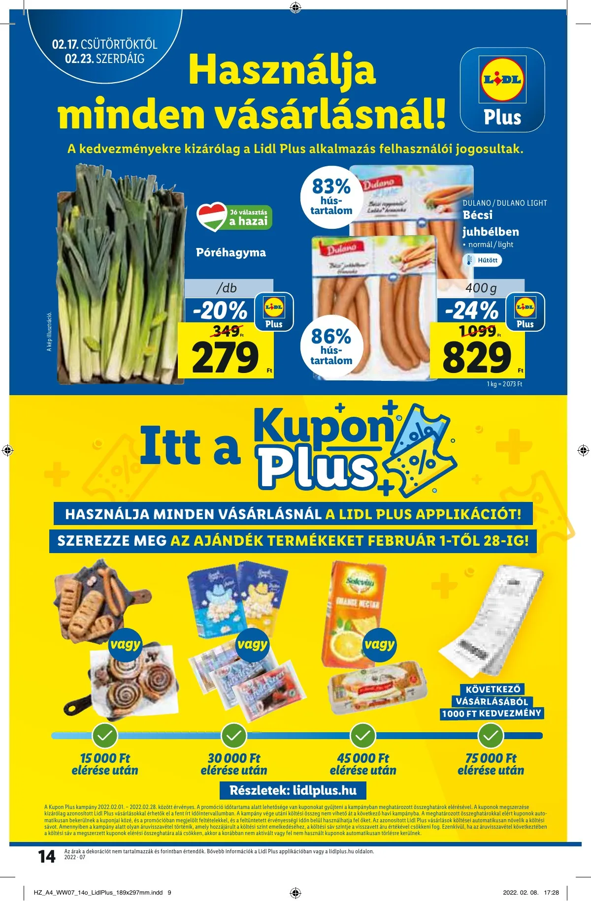 Lidl akciós újság 02.17–02.23 – 14. oldal