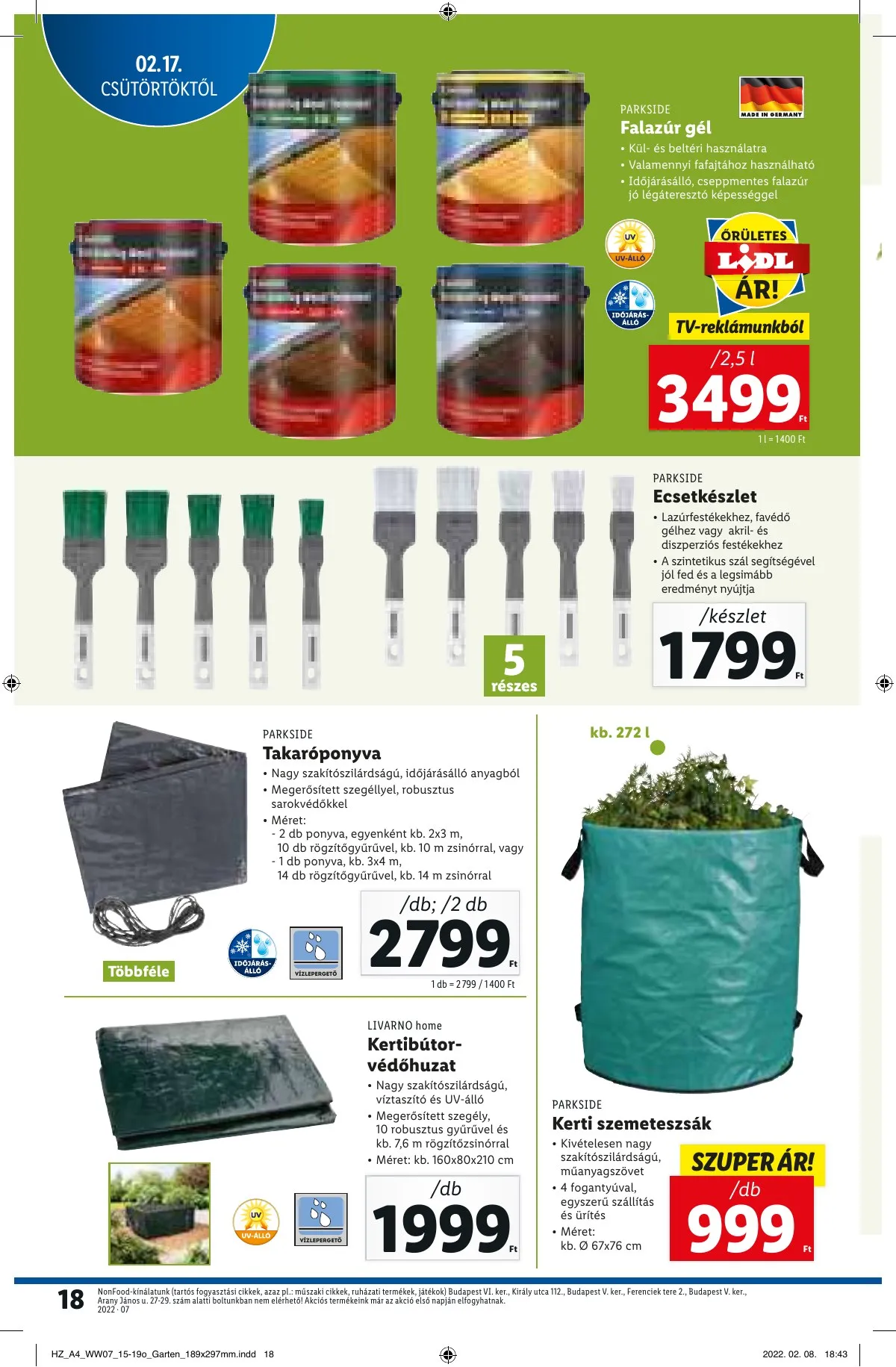 Lidl akciós újság 02.17–02.23 – 18. oldal