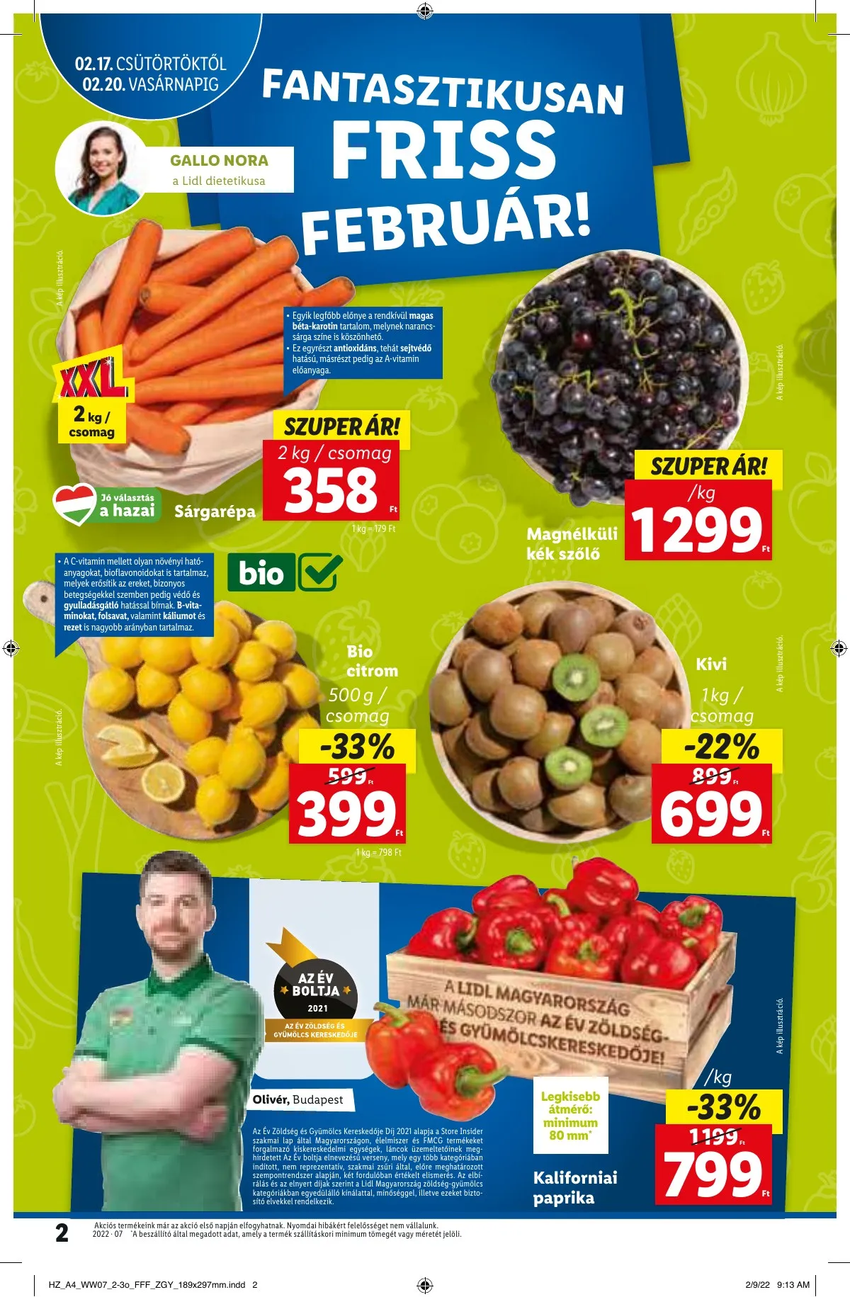 Lidl akciós újság 02.17–02.23 – 2. oldal