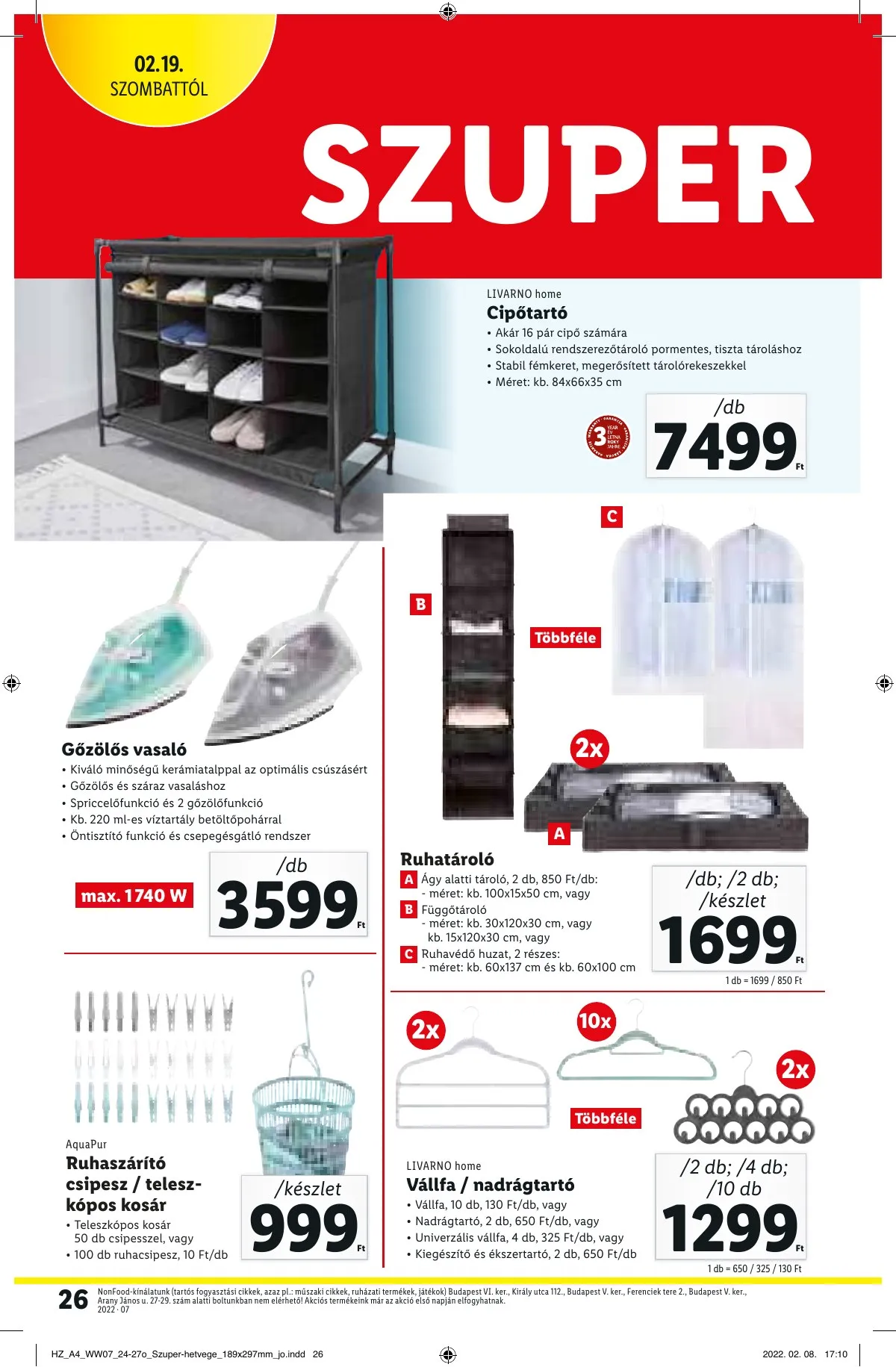 Lidl akciós újság 02.17–02.23 – 26. oldal