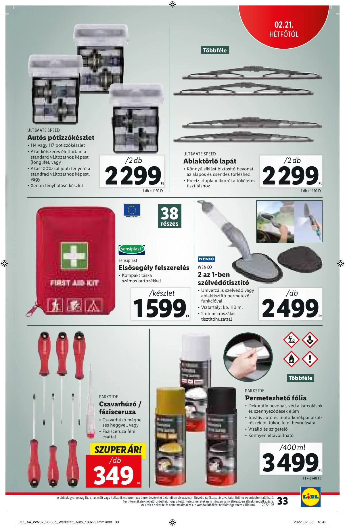Lidl akciós újság 02.17–02.23 – 33. oldal