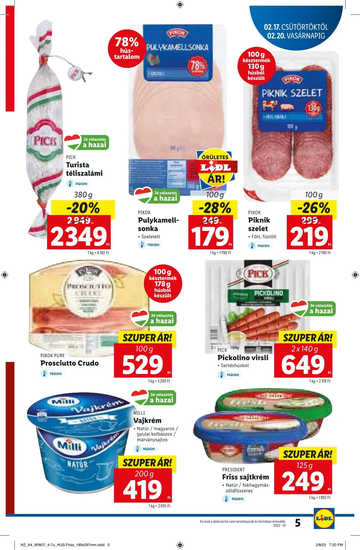 Lidl akciós újság 02.17–02.23 – 5. oldal
