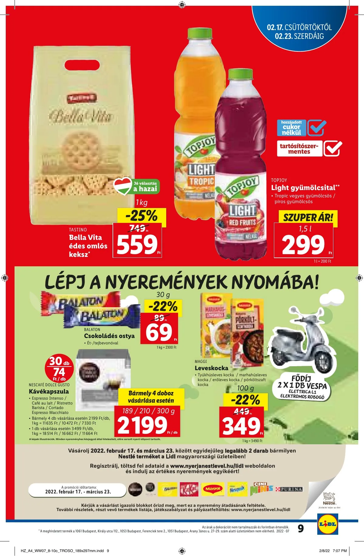 Lidl akciós újság 02.17–02.23 – 9. oldal