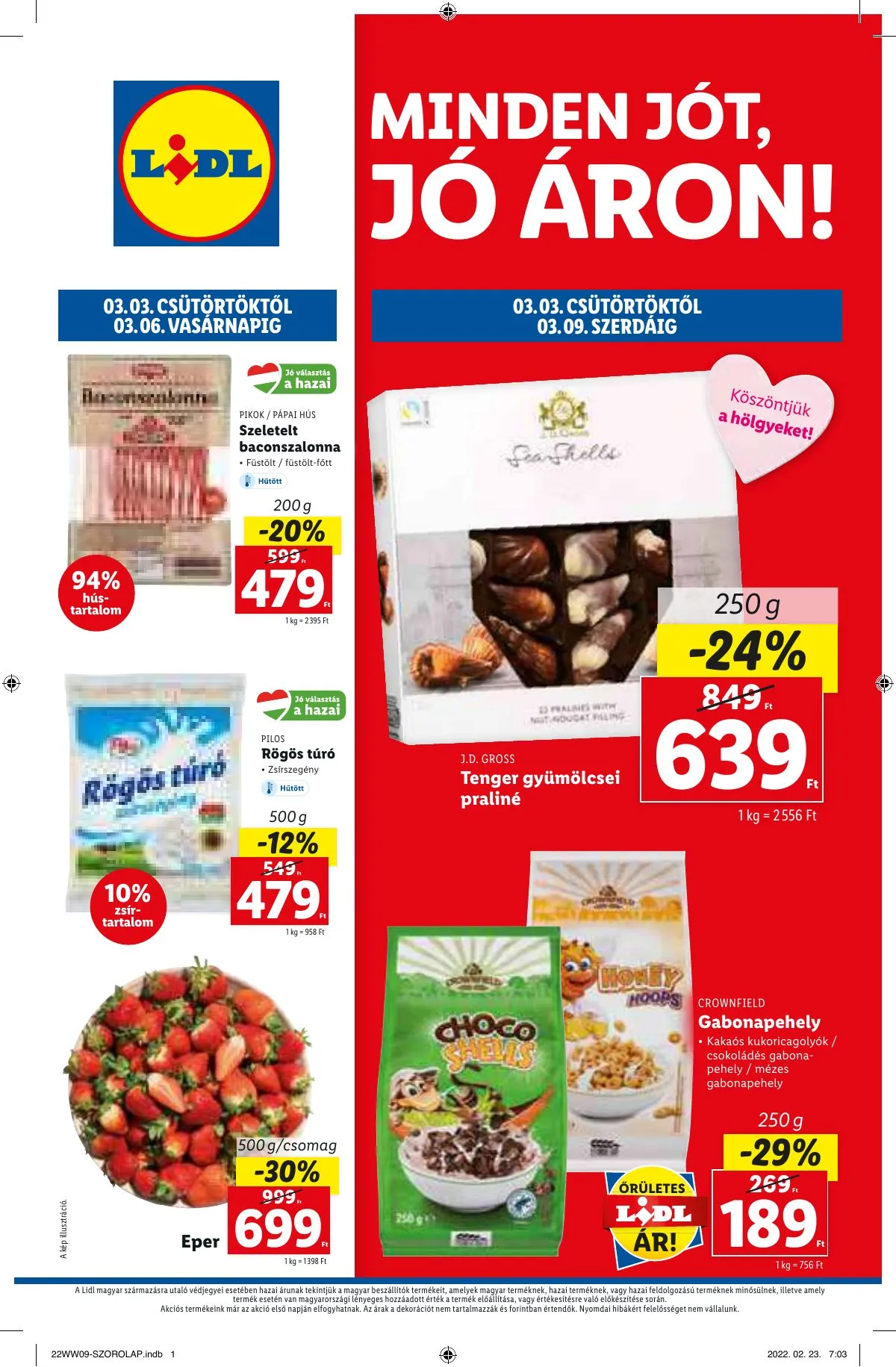 Lidl akciós újság 03.03–03.09