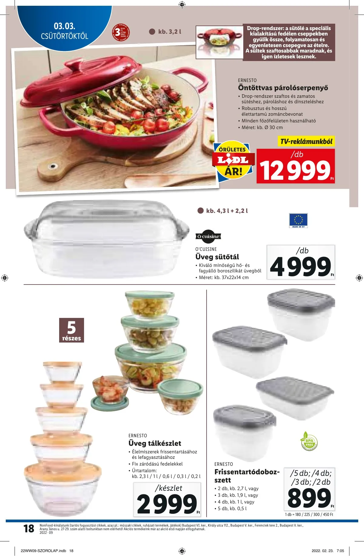 Lidl akciós újság 03.03–03.09 – 18. oldal