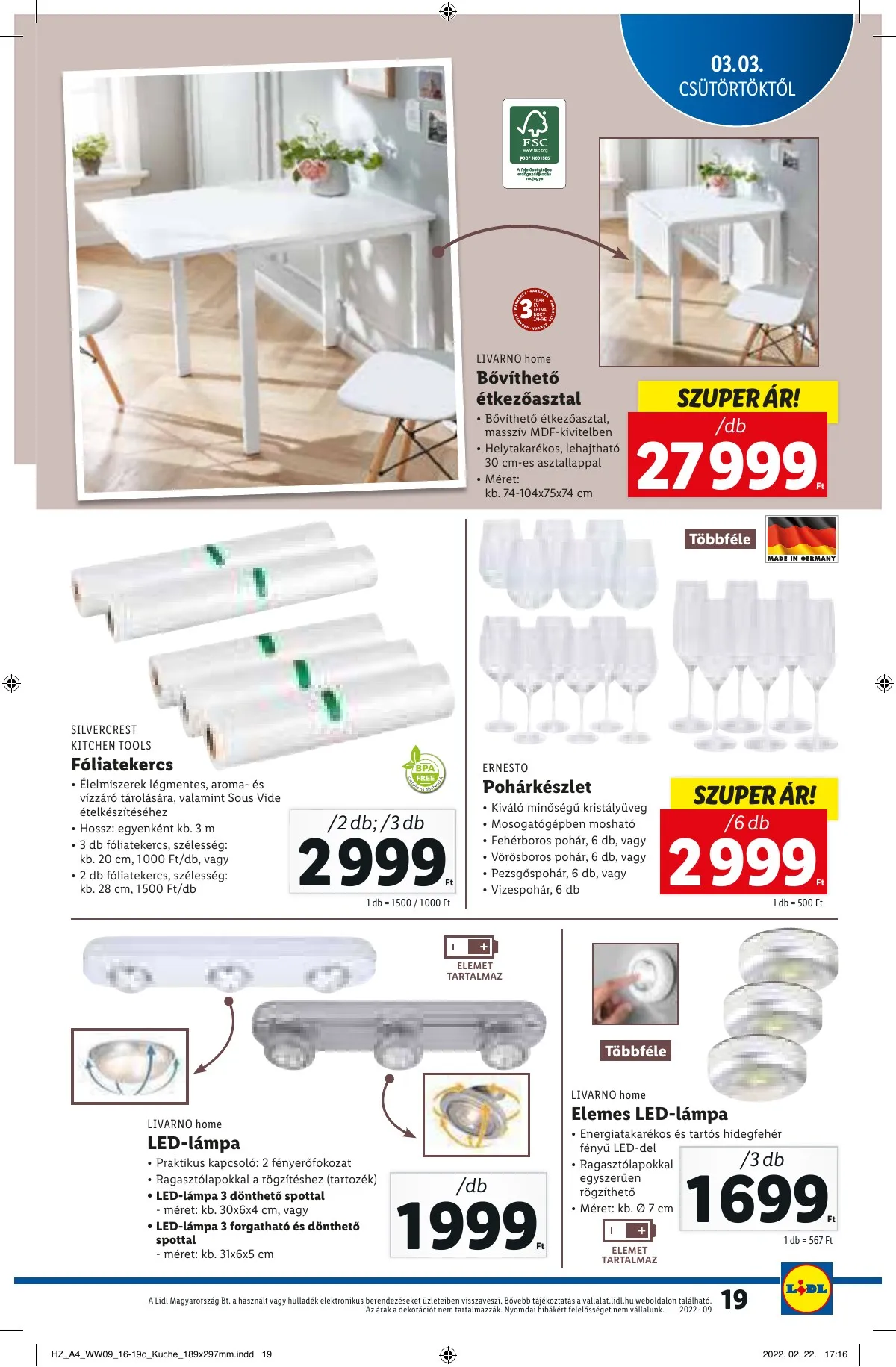 Lidl akciós újság 03.03–03.09 – 19. oldal