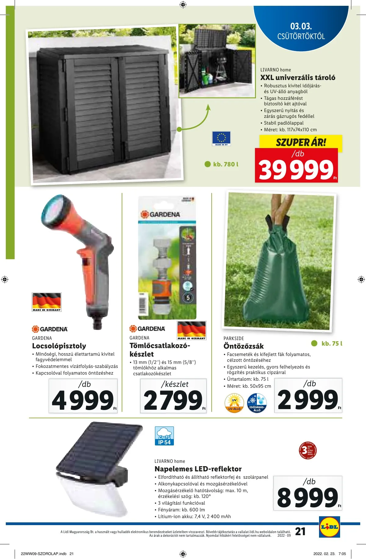 Lidl akciós újság 03.03–03.09 – 21. oldal