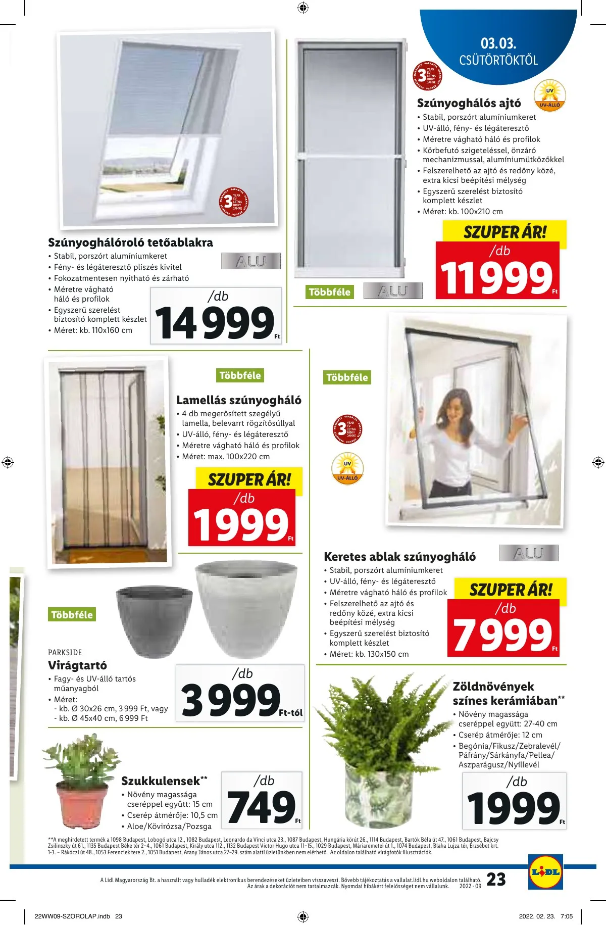 Lidl akciós újság 03.03–03.09 – 23. oldal
