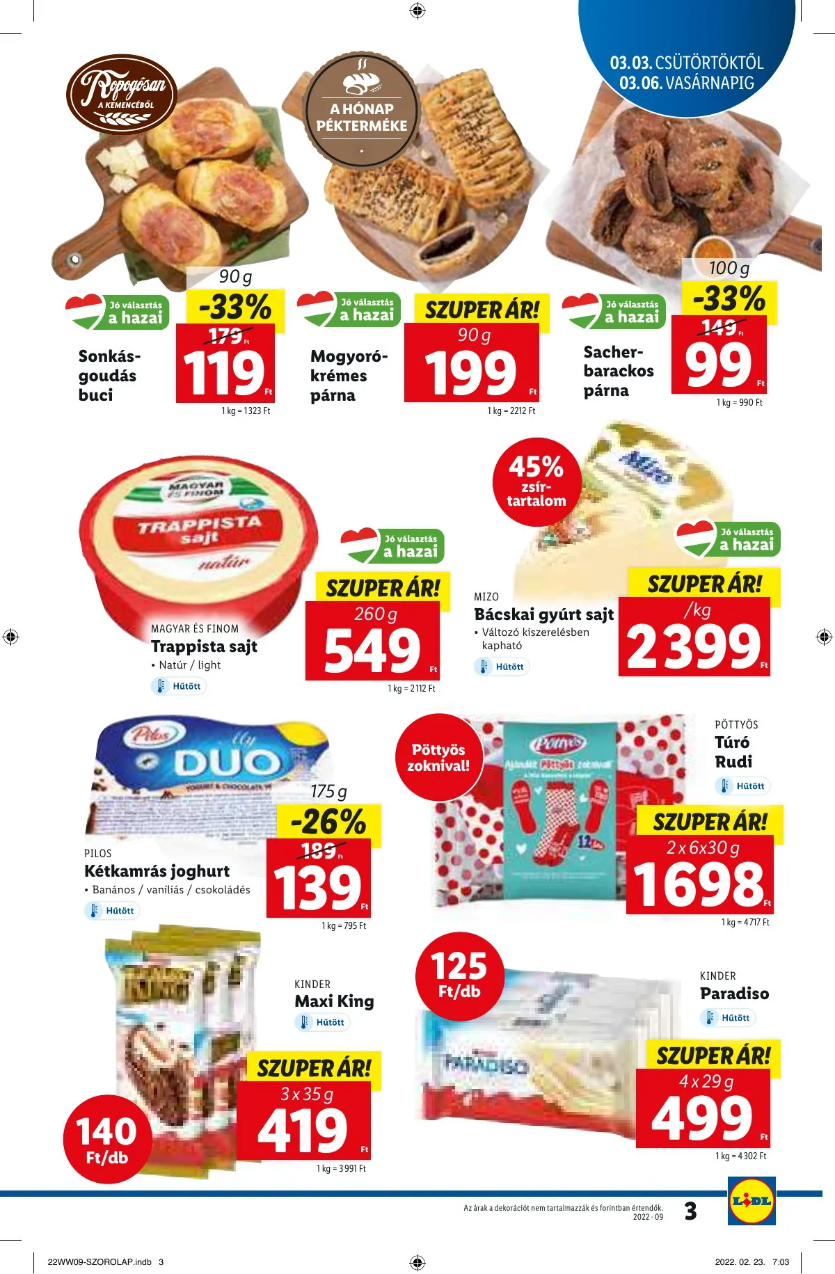 Lidl akciós újság 03.03–03.09 – 3. oldal