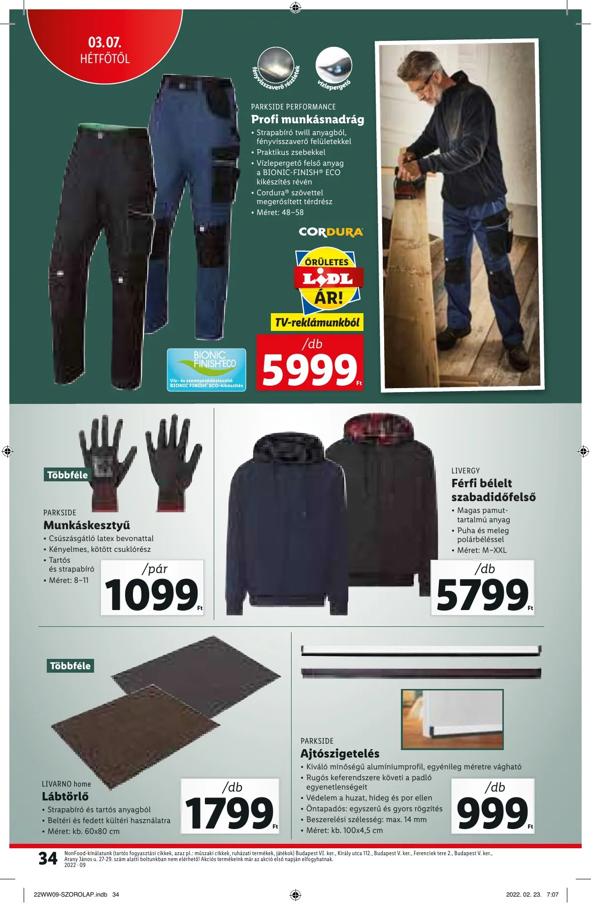 Lidl akciós újság 03.03–03.09 – 34. oldal