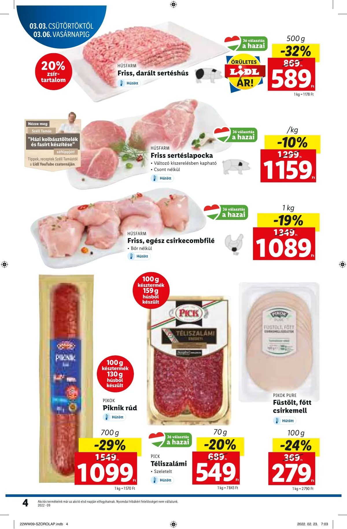 Lidl akciós újság 03.03–03.09 – 4. oldal