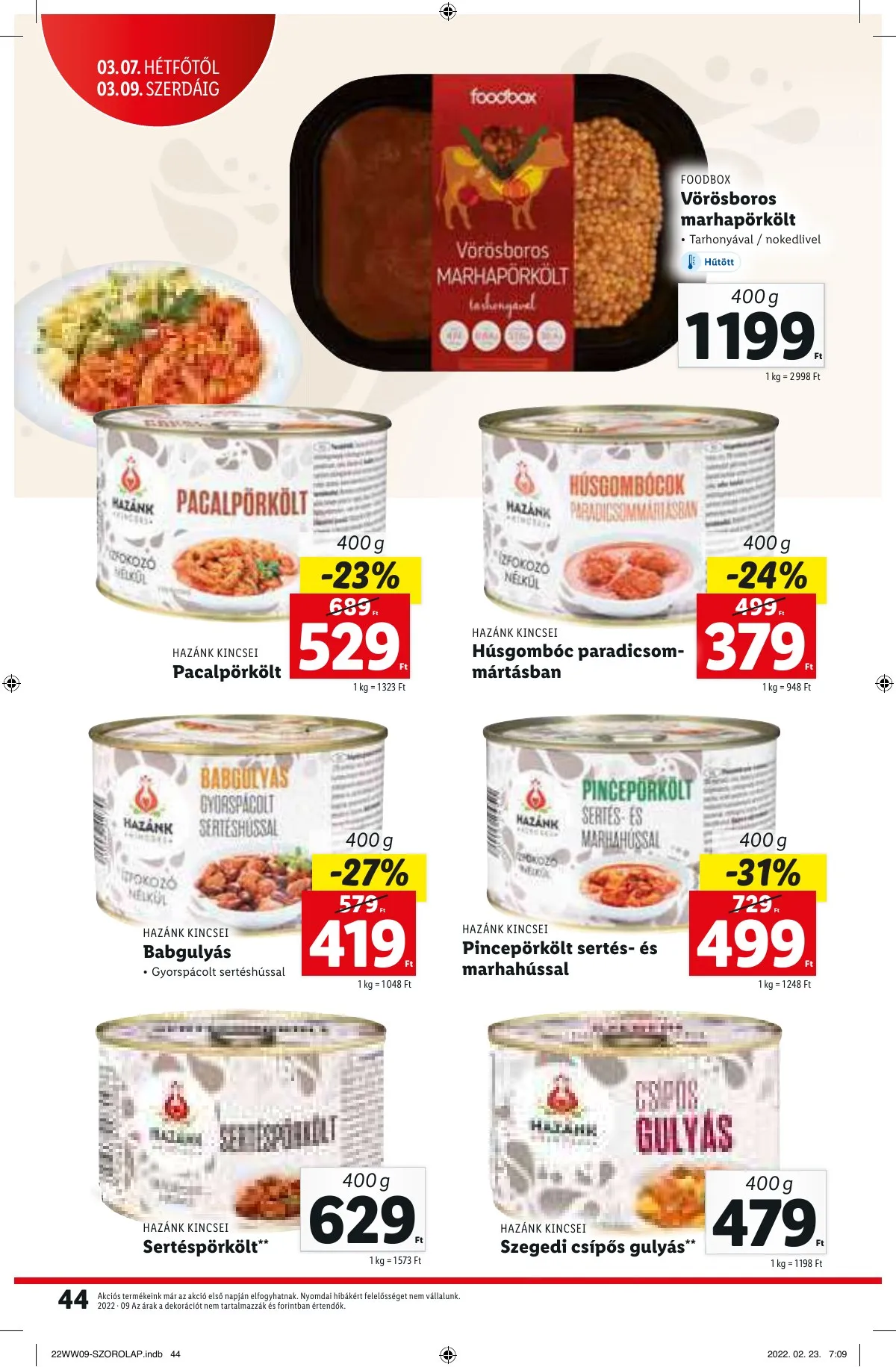 Lidl akciós újság 03.03–03.09 – 44. oldal