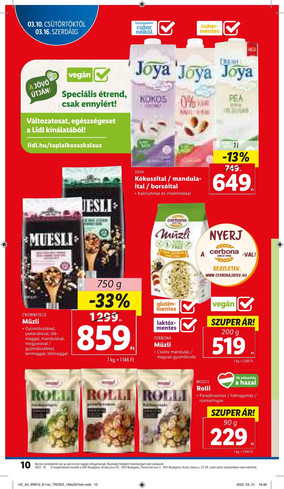 Lidl akciós újság 03.10–03.16 – 10. oldal