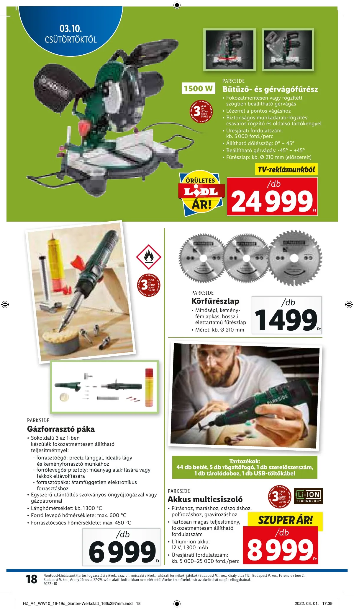 Lidl akciós újság 03.10–03.16 – 18. oldal