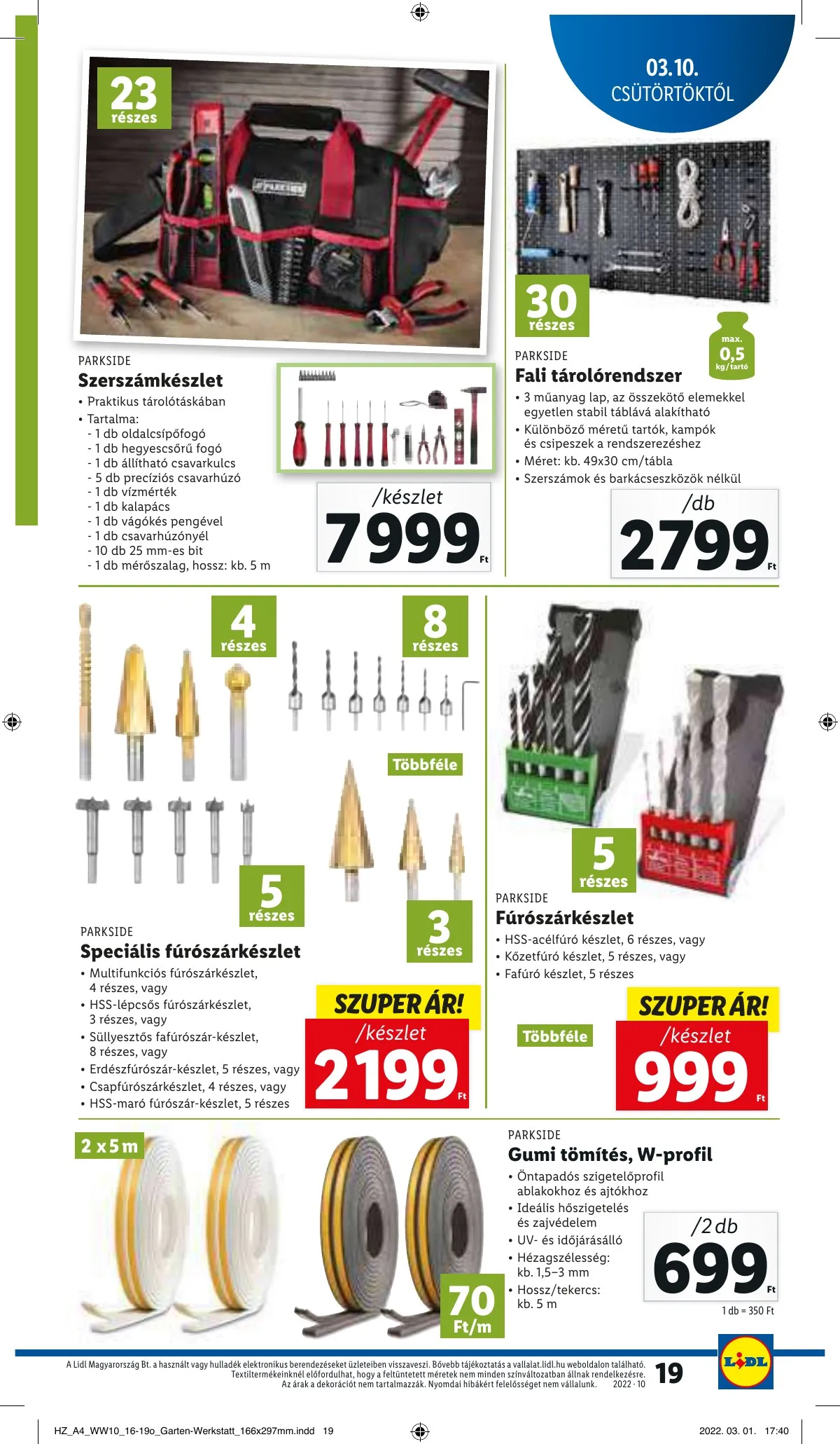 Lidl akciós újság 03.10–03.16 – 19. oldal