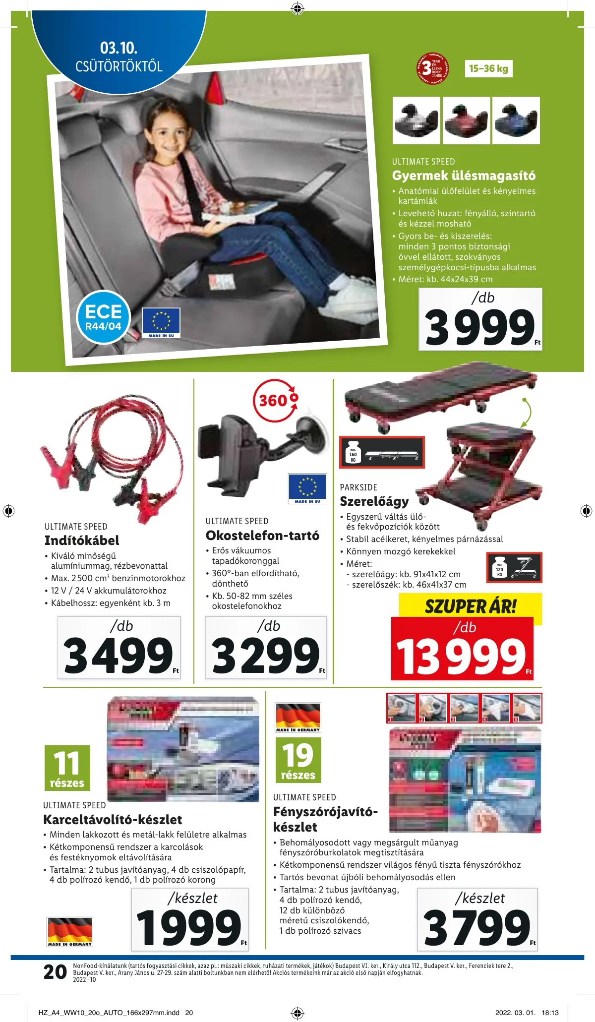 Lidl akciós újság 03.10–03.16 – 20. oldal