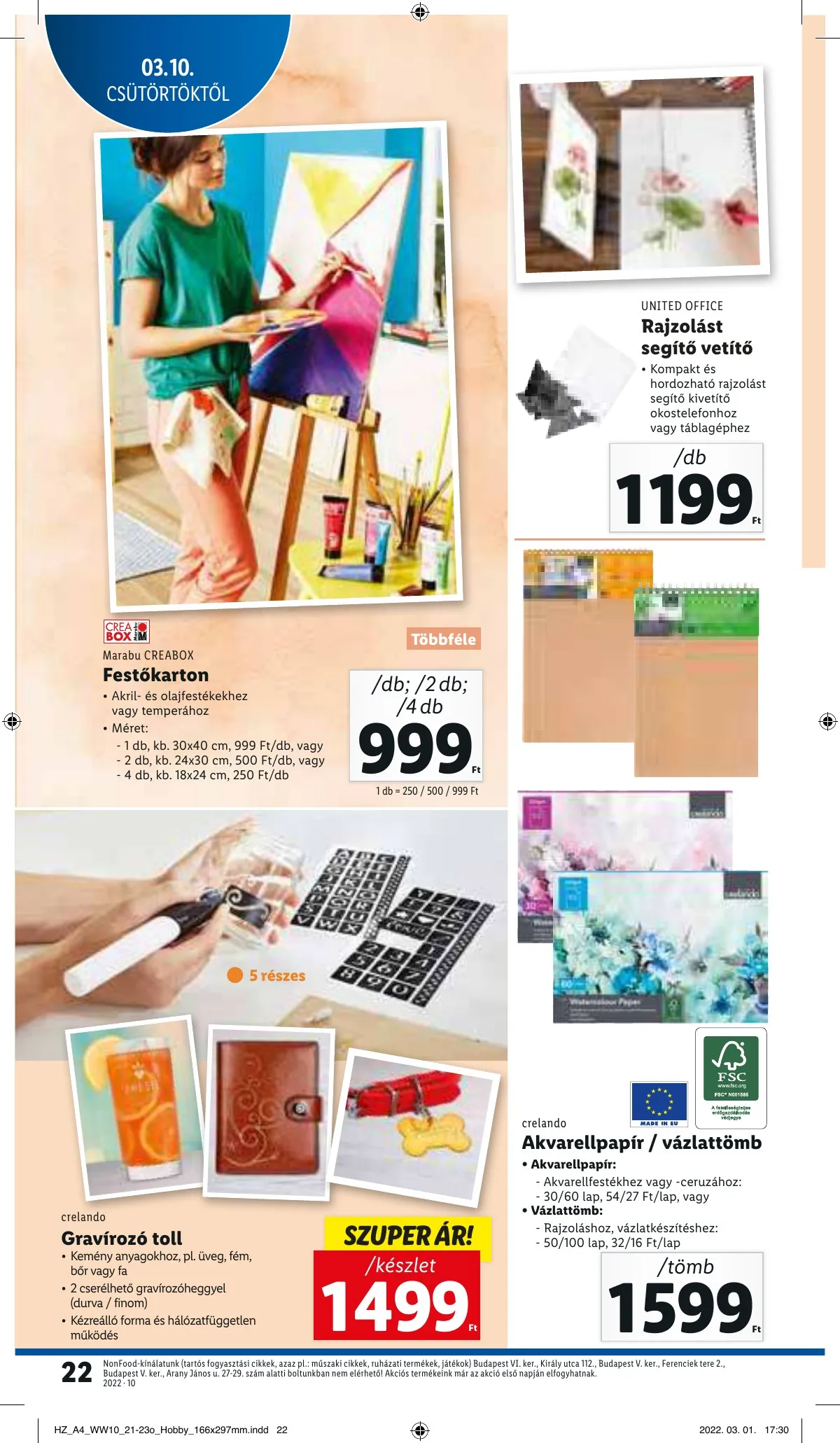 Lidl akciós újság 03.10–03.16 – 22. oldal