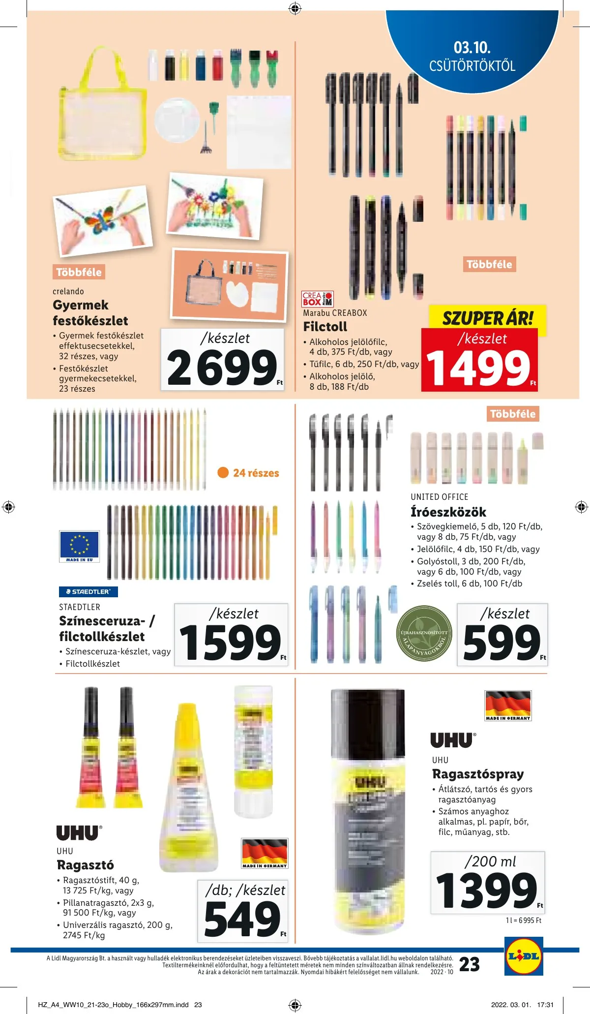 Lidl akciós újság 03.10–03.16 – 23. oldal