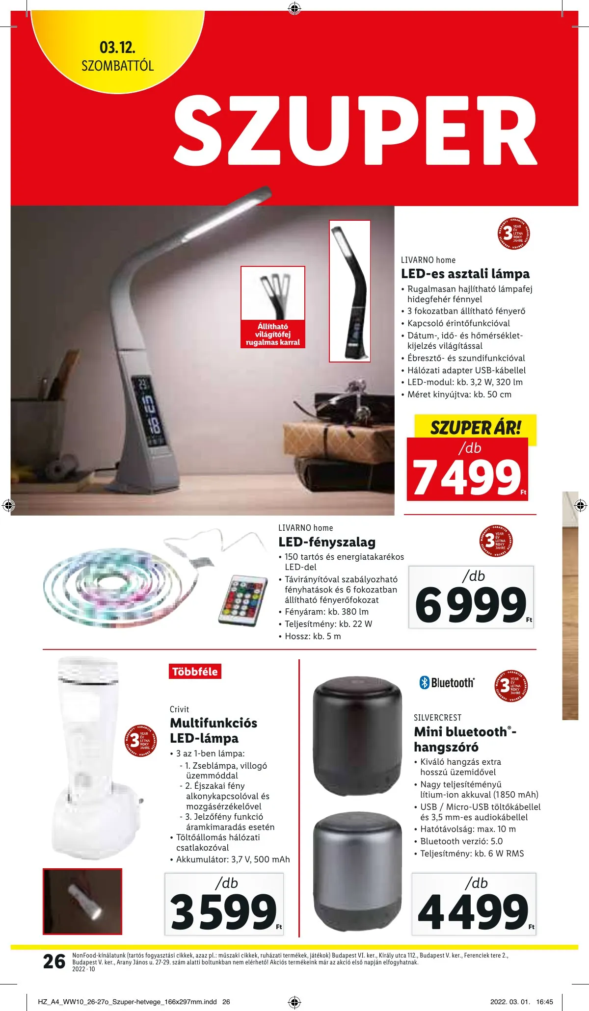 Lidl akciós újság 03.10–03.16 – 26. oldal