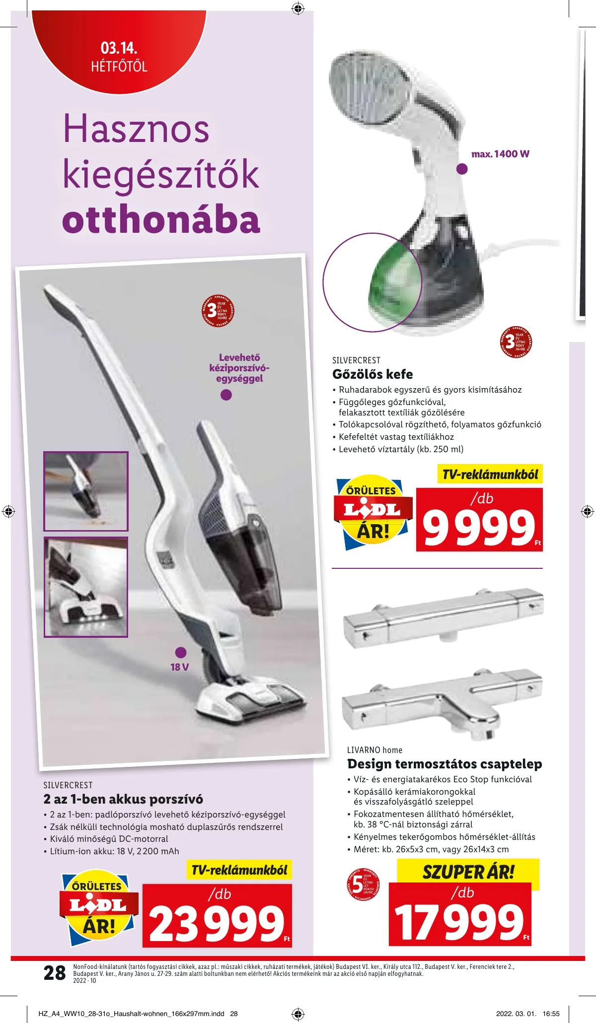 Lidl akciós újság 03.10–03.16 – 28. oldal