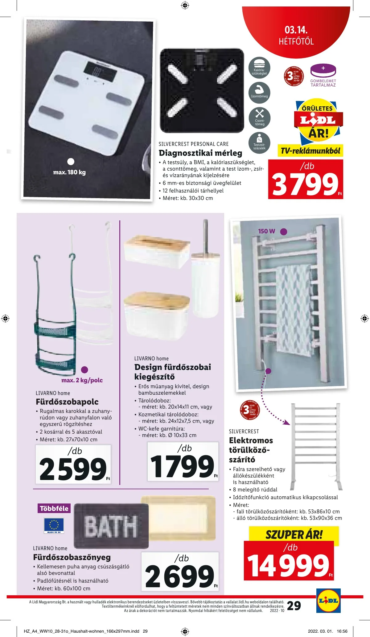 Lidl akciós újság 03.10–03.16 – 29. oldal