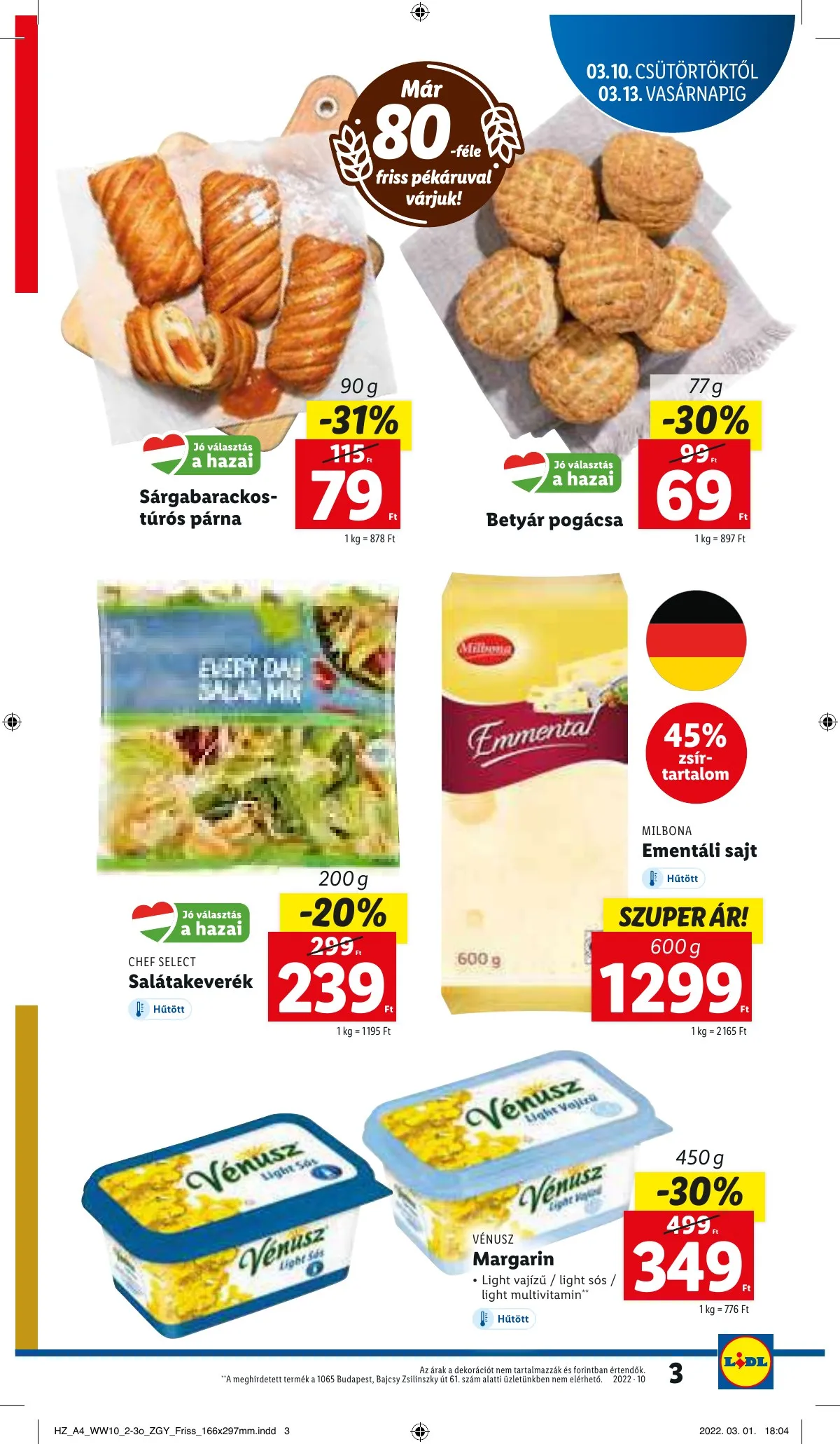 Lidl akciós újság 03.10–03.16 – 3. oldal