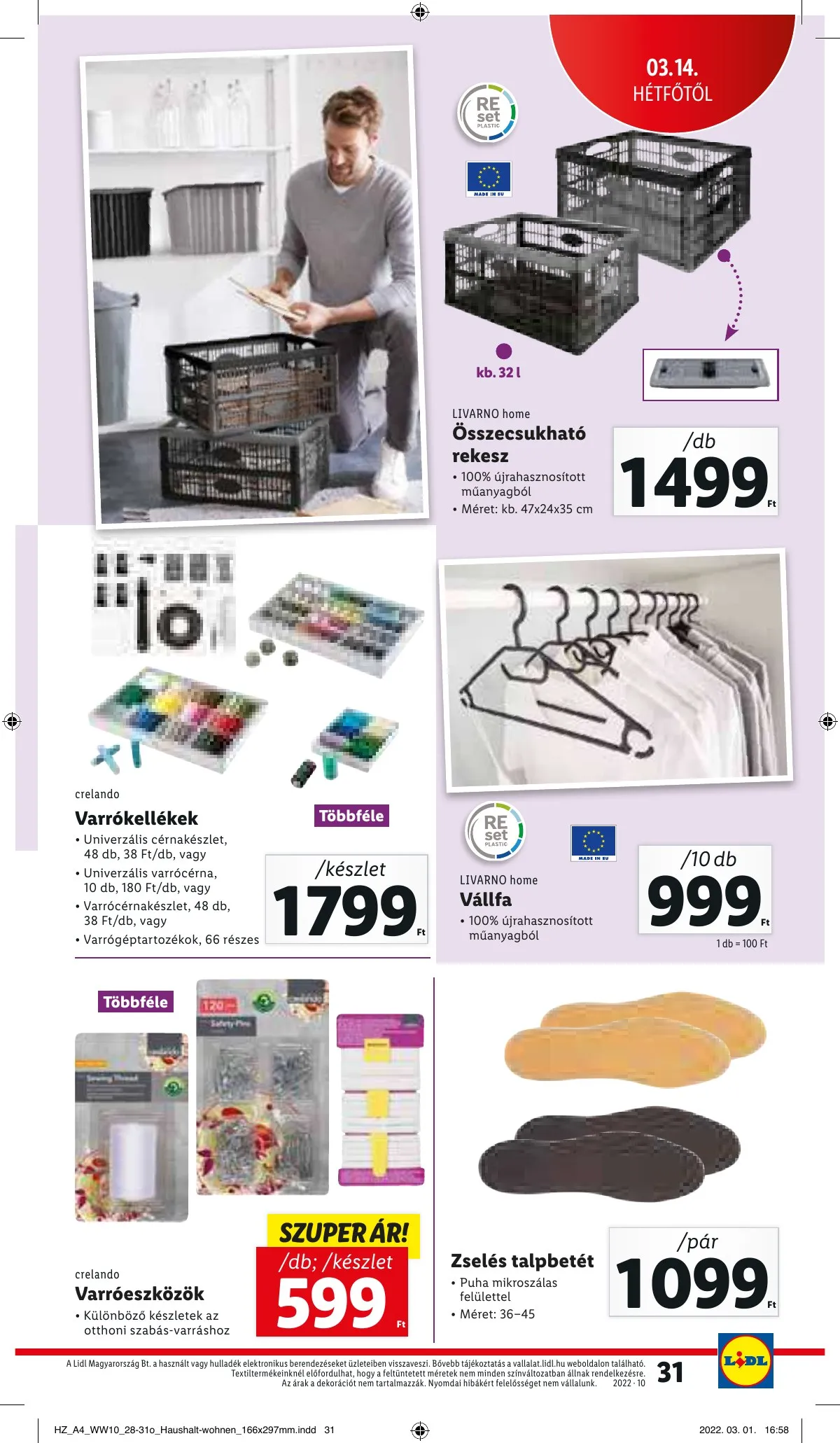 Lidl akciós újság 03.10–03.16 – 31. oldal