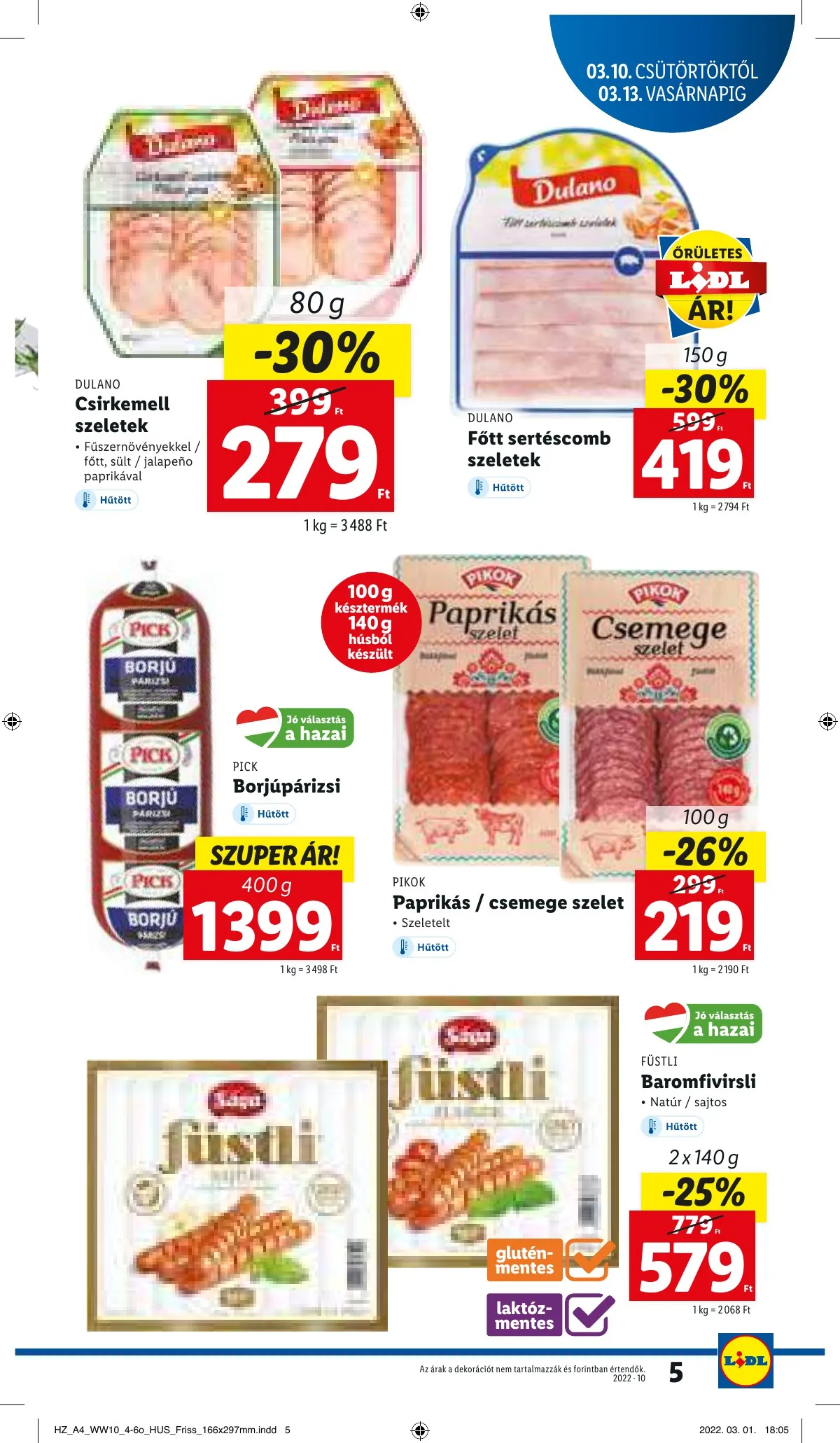 Lidl akciós újság 03.10–03.16 – 5. oldal