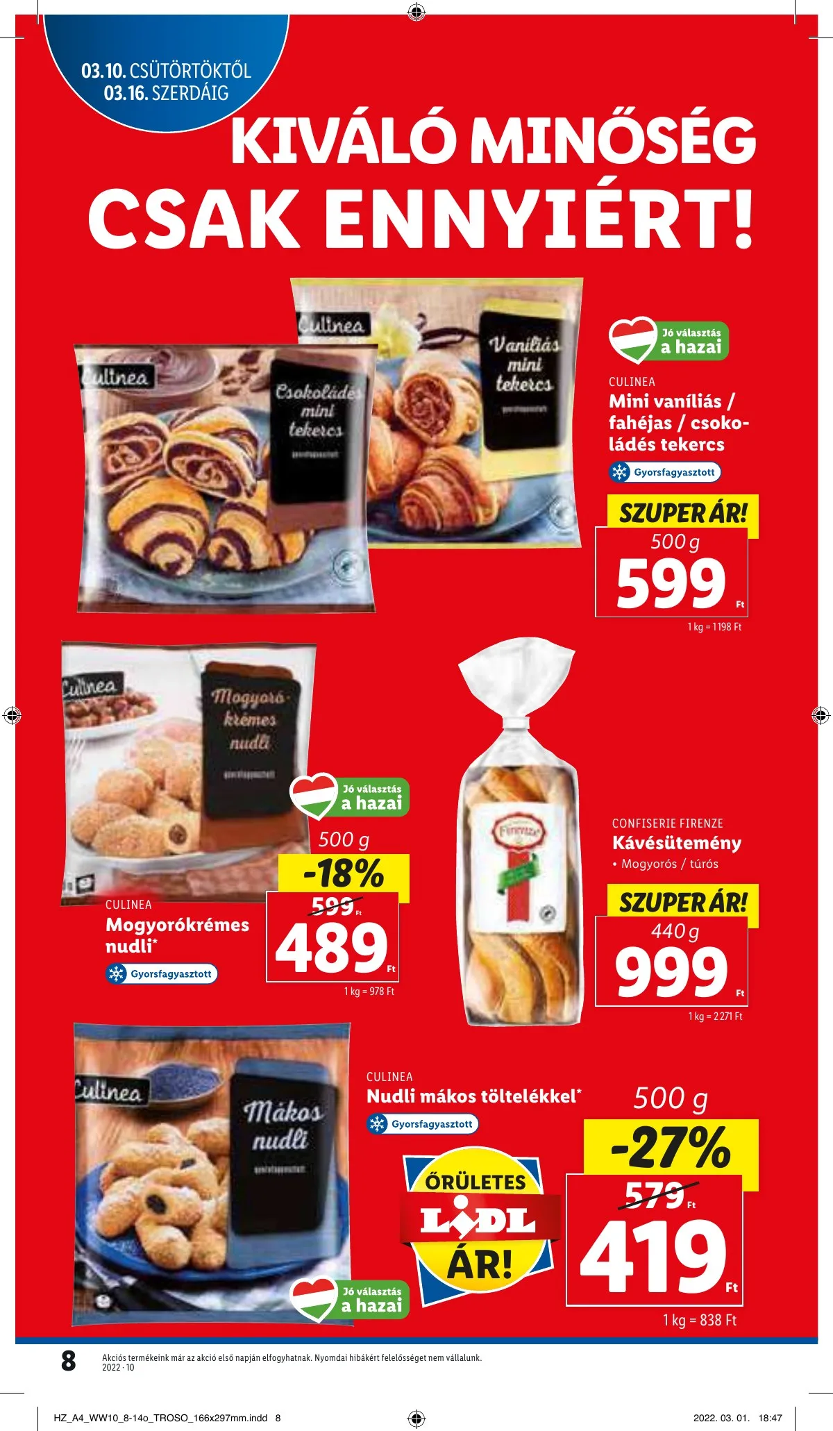 Lidl akciós újság 03.10–03.16 – 8. oldal