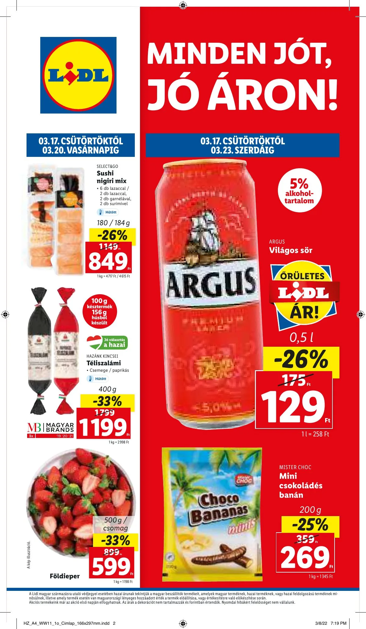Lidl akciós újság 03.17–03.23