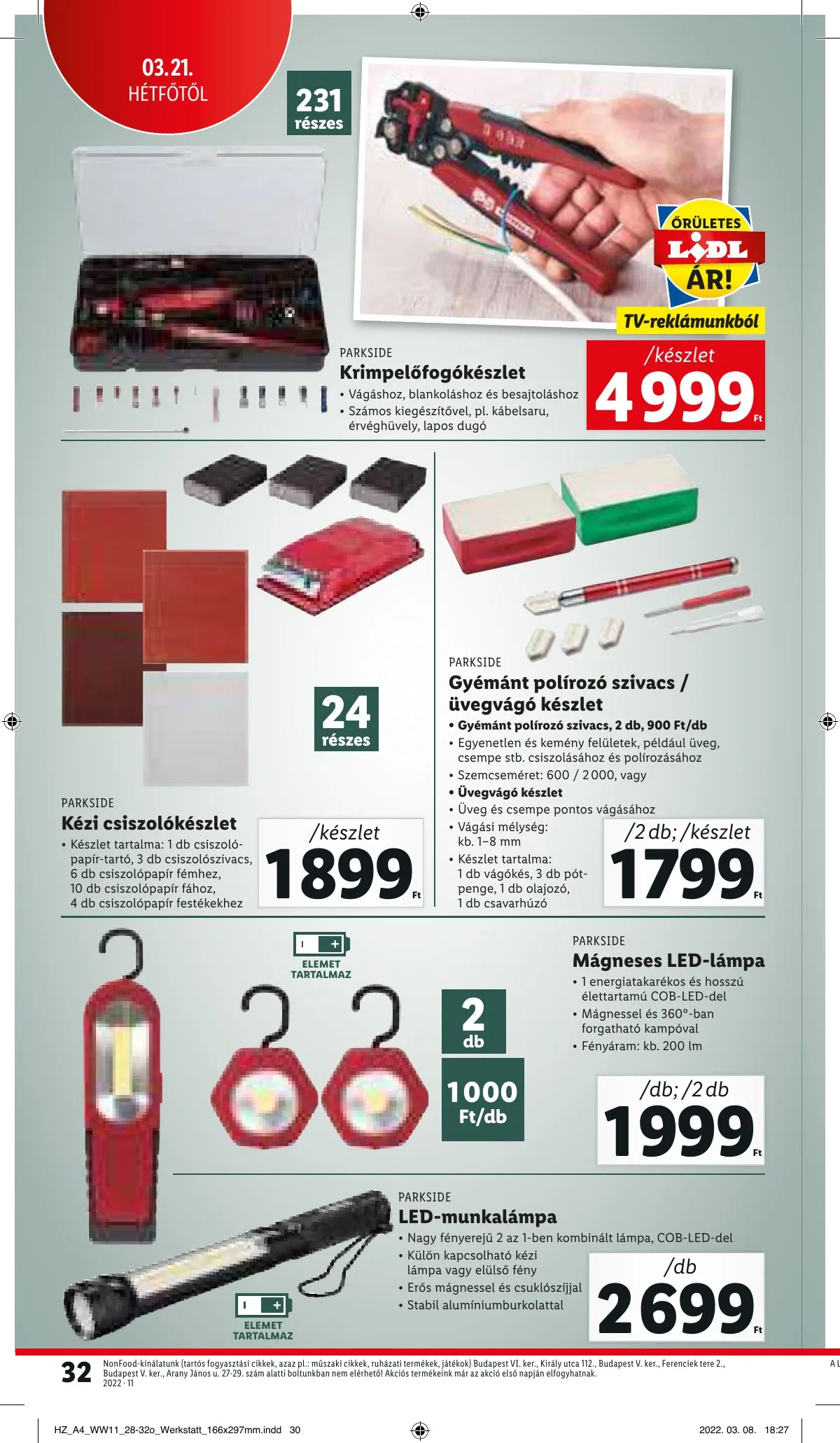 Lidl akciós újság 03.17–03.23 – 32. oldal