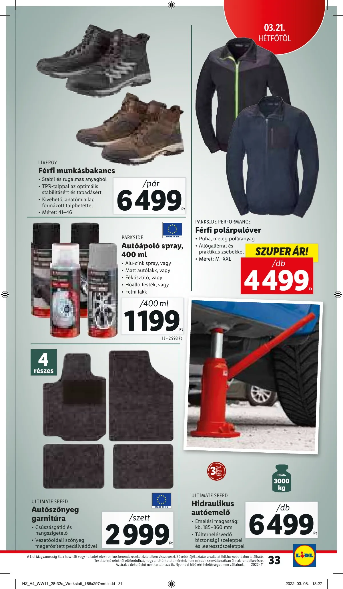 Lidl akciós újság 03.17–03.23 – 33. oldal