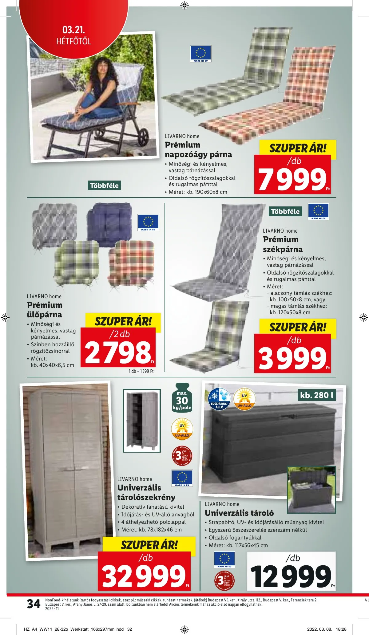 Lidl akciós újság 03.17–03.23 – 34. oldal