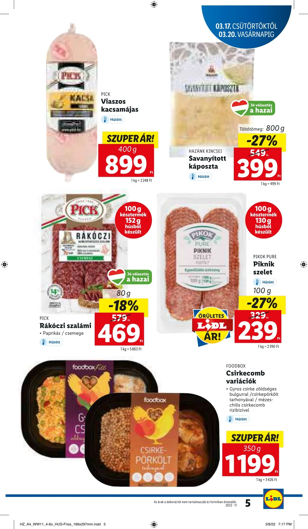 Lidl akciós újság 03.17–03.23 – 5. oldal