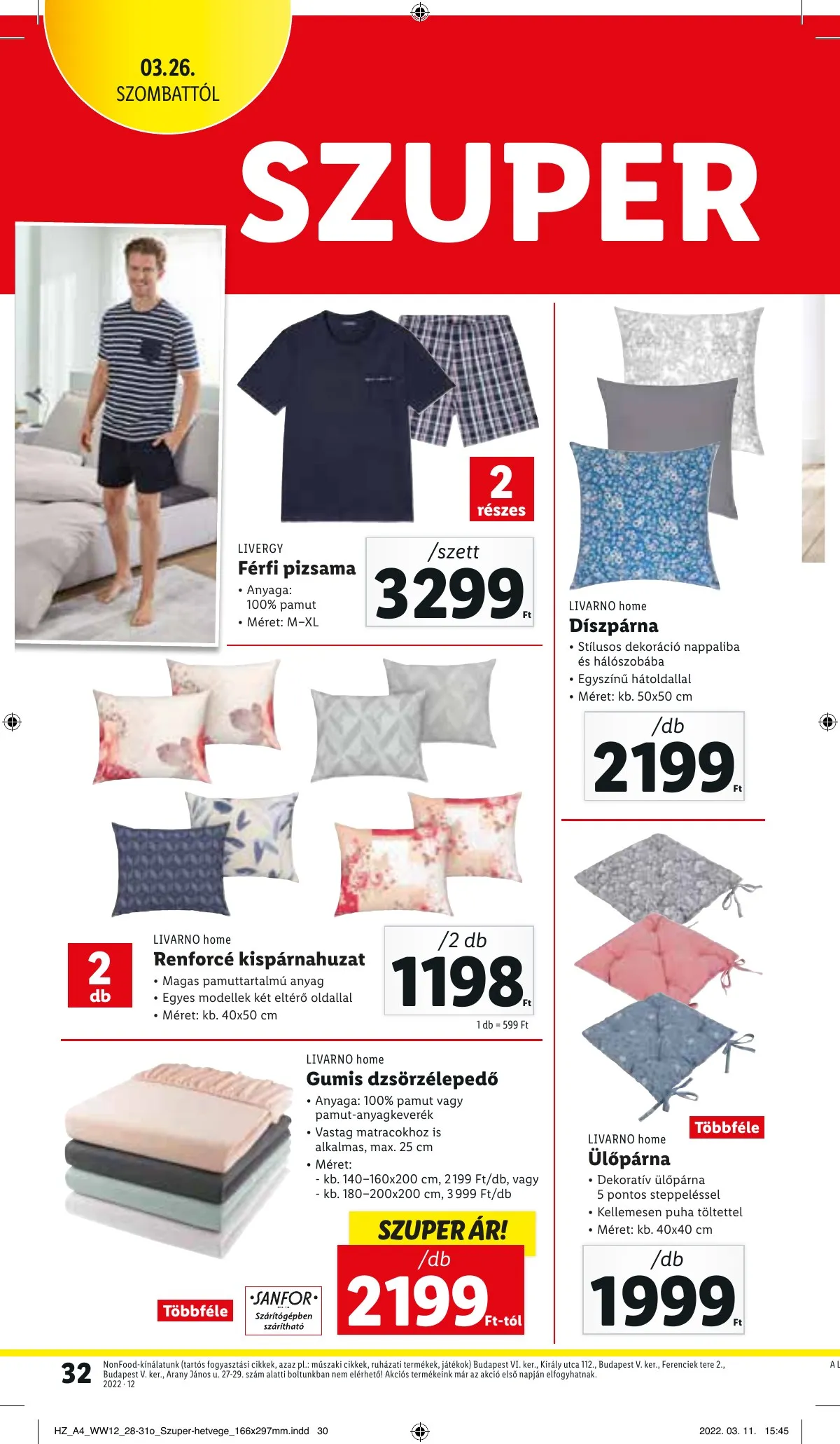 Lidl akciós újság 03.24–03.30 – 32. oldal