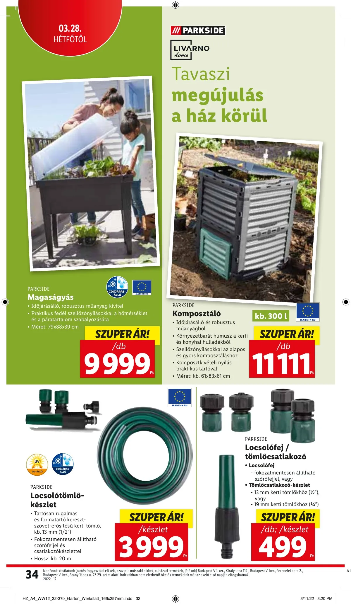 Lidl akciós újság 03.24–03.30 – 34. oldal