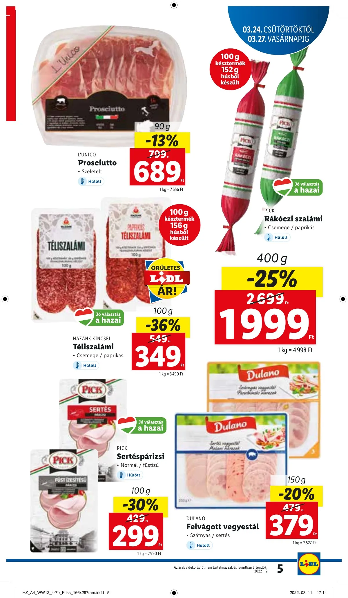 Lidl akciós újság 03.24–03.30 – 5. oldal
