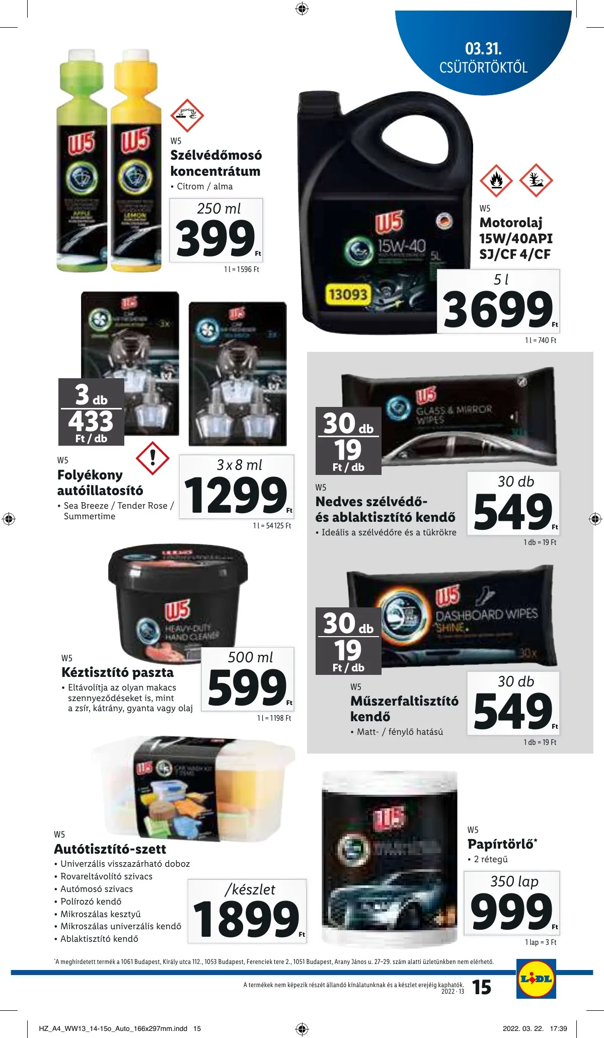 Lidl akciós újság 03.31–04.06 – 15. oldal