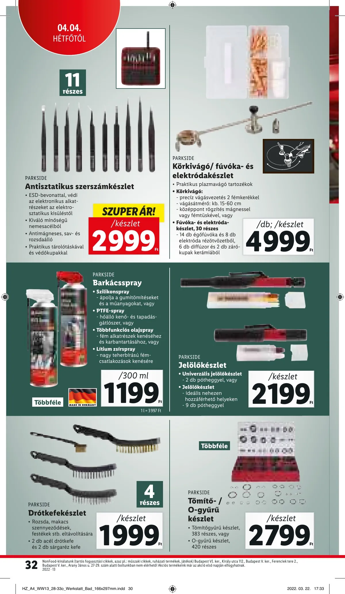 Lidl akciós újság 03.31–04.06 – 32. oldal