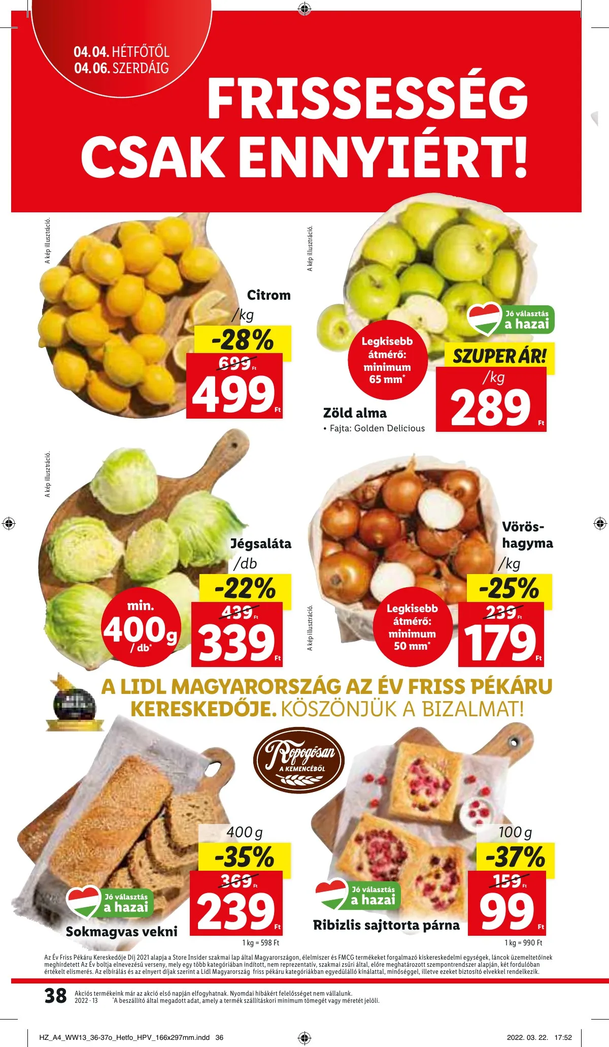 Lidl akciós újság 03.31–04.06 – 38. oldal