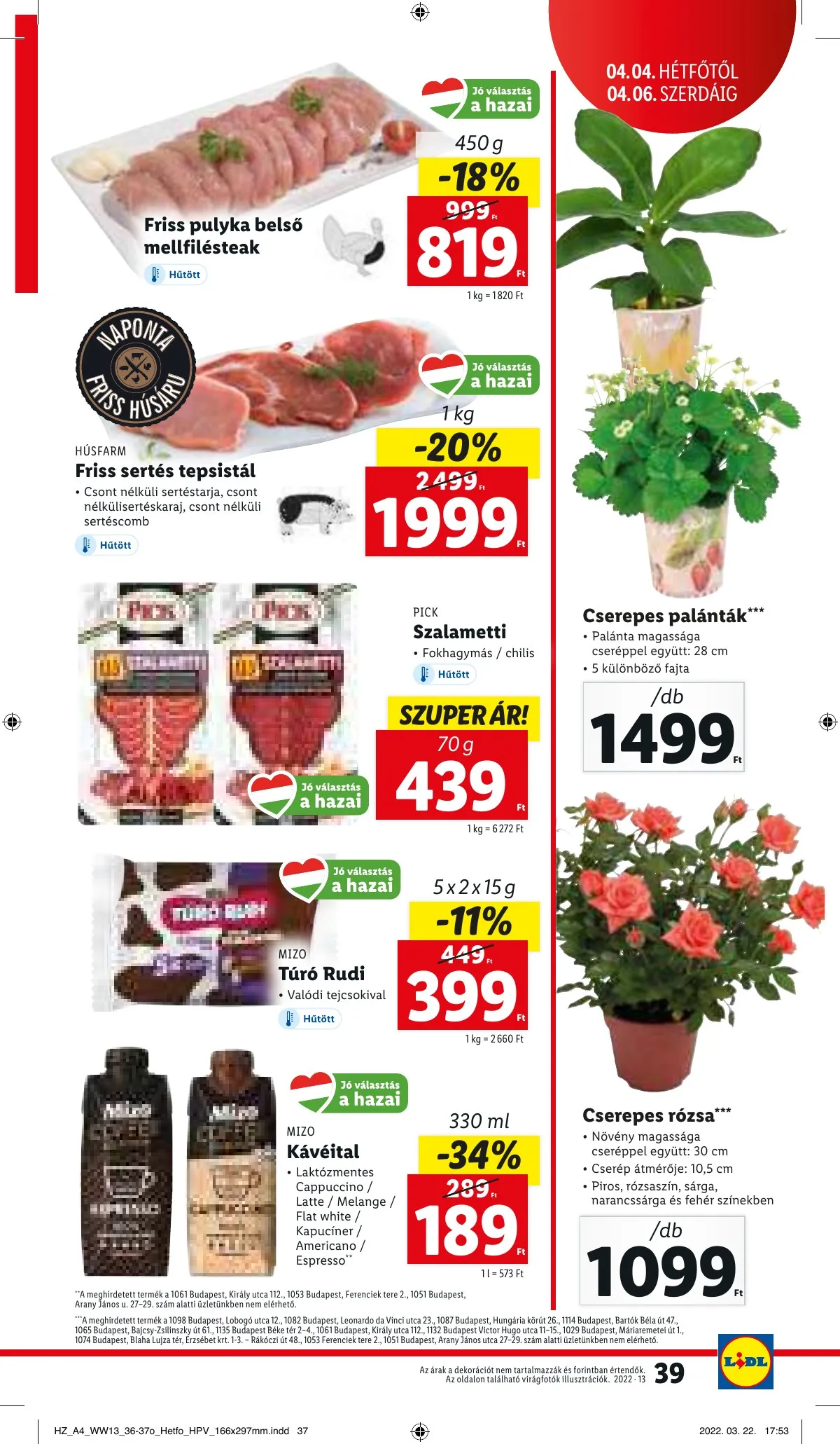 Lidl akciós újság 03.31–04.06 – 39. oldal