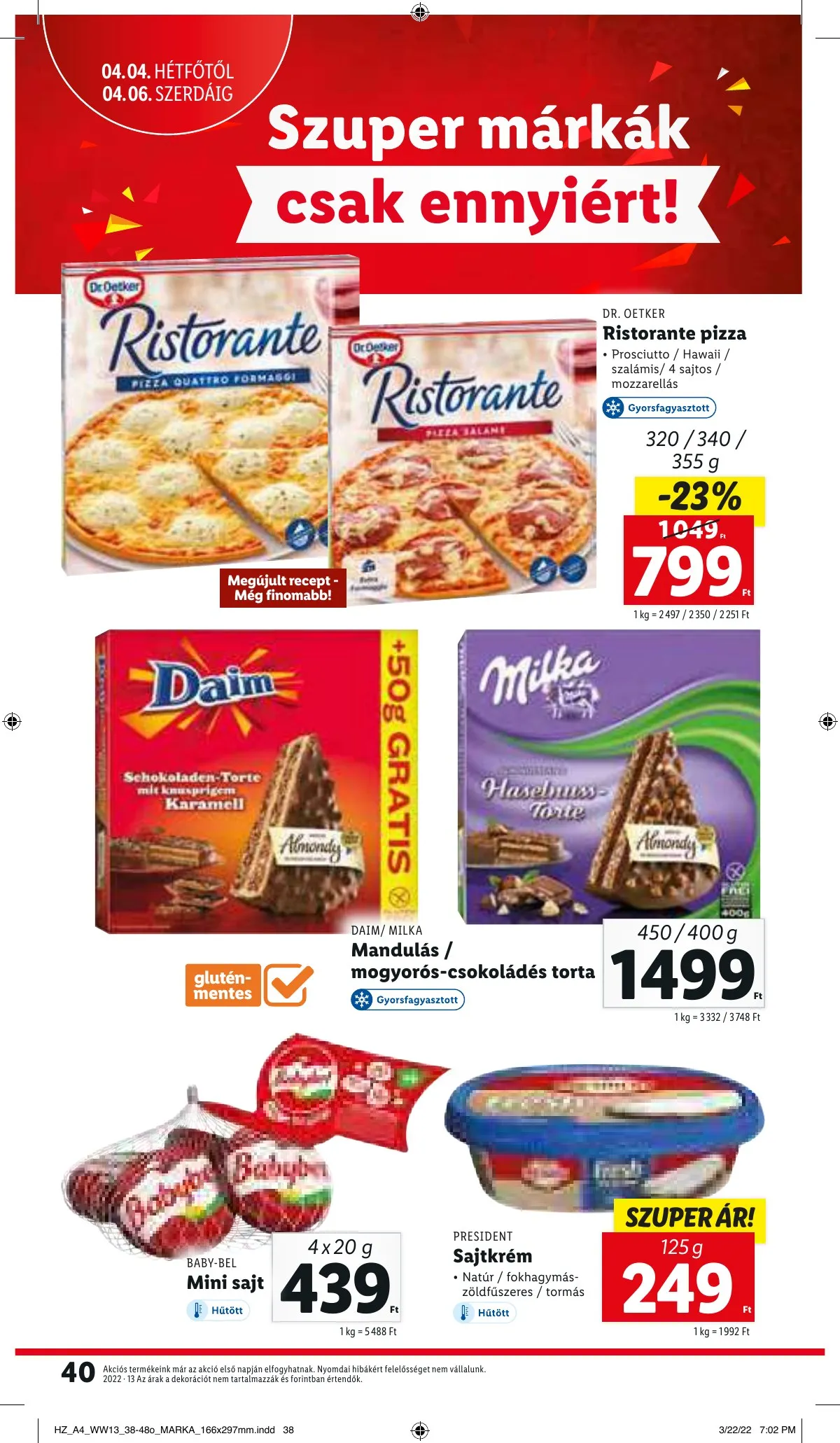 Lidl akciós újság 03.31–04.06 – 40. oldal