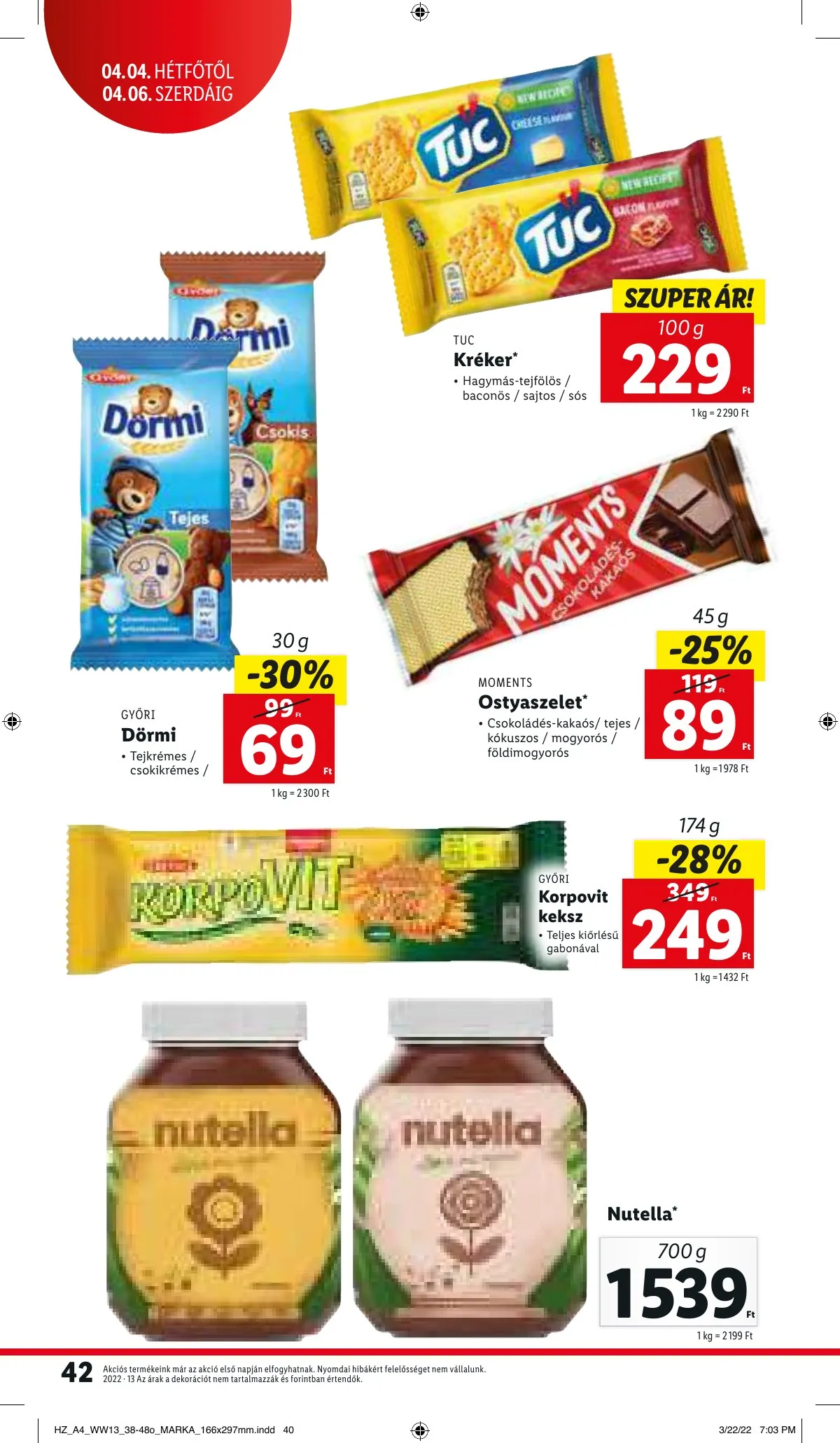 Lidl akciós újság 03.31–04.06 – 42. oldal