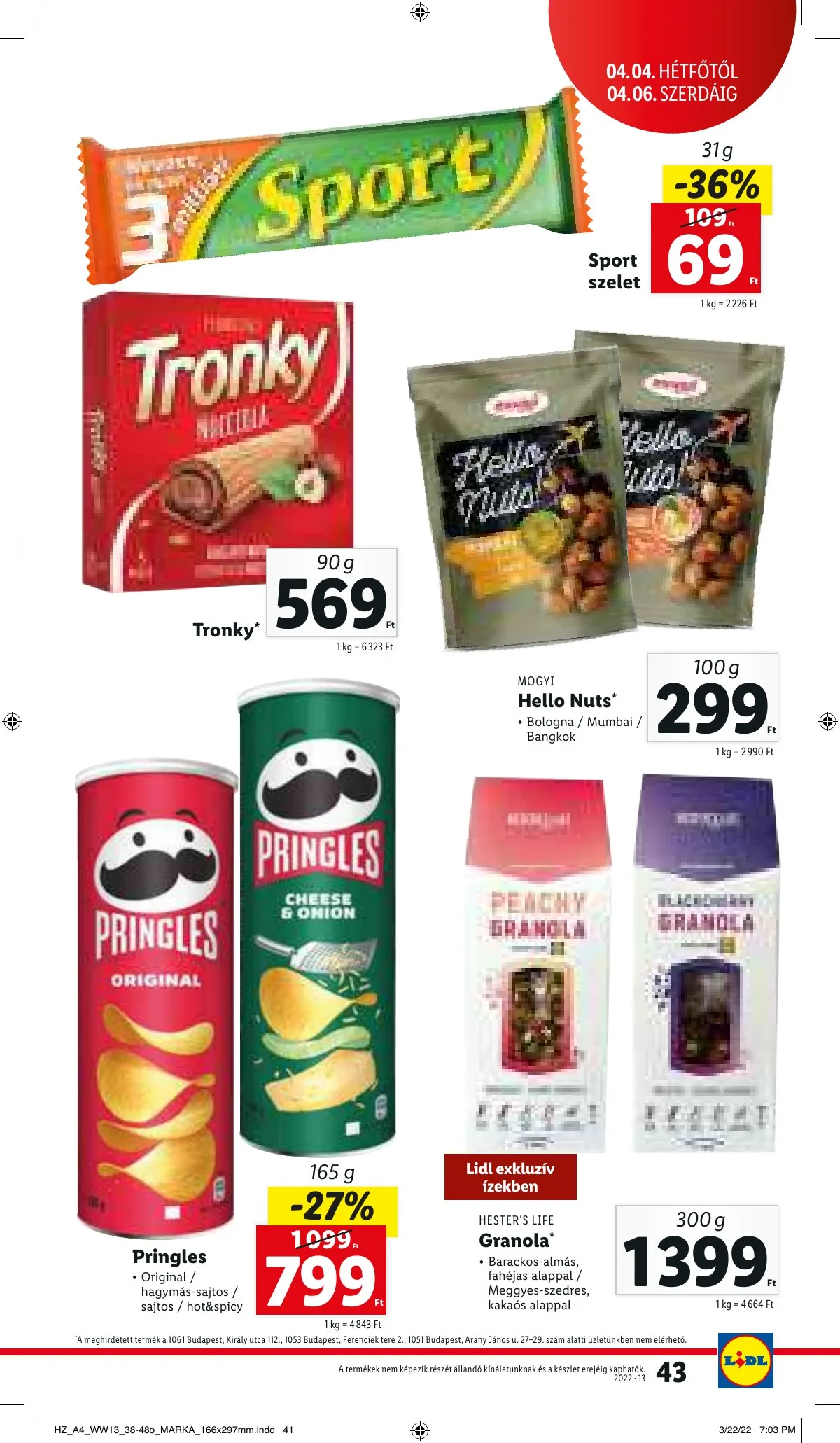 Lidl akciós újság 03.31–04.06 – 43. oldal