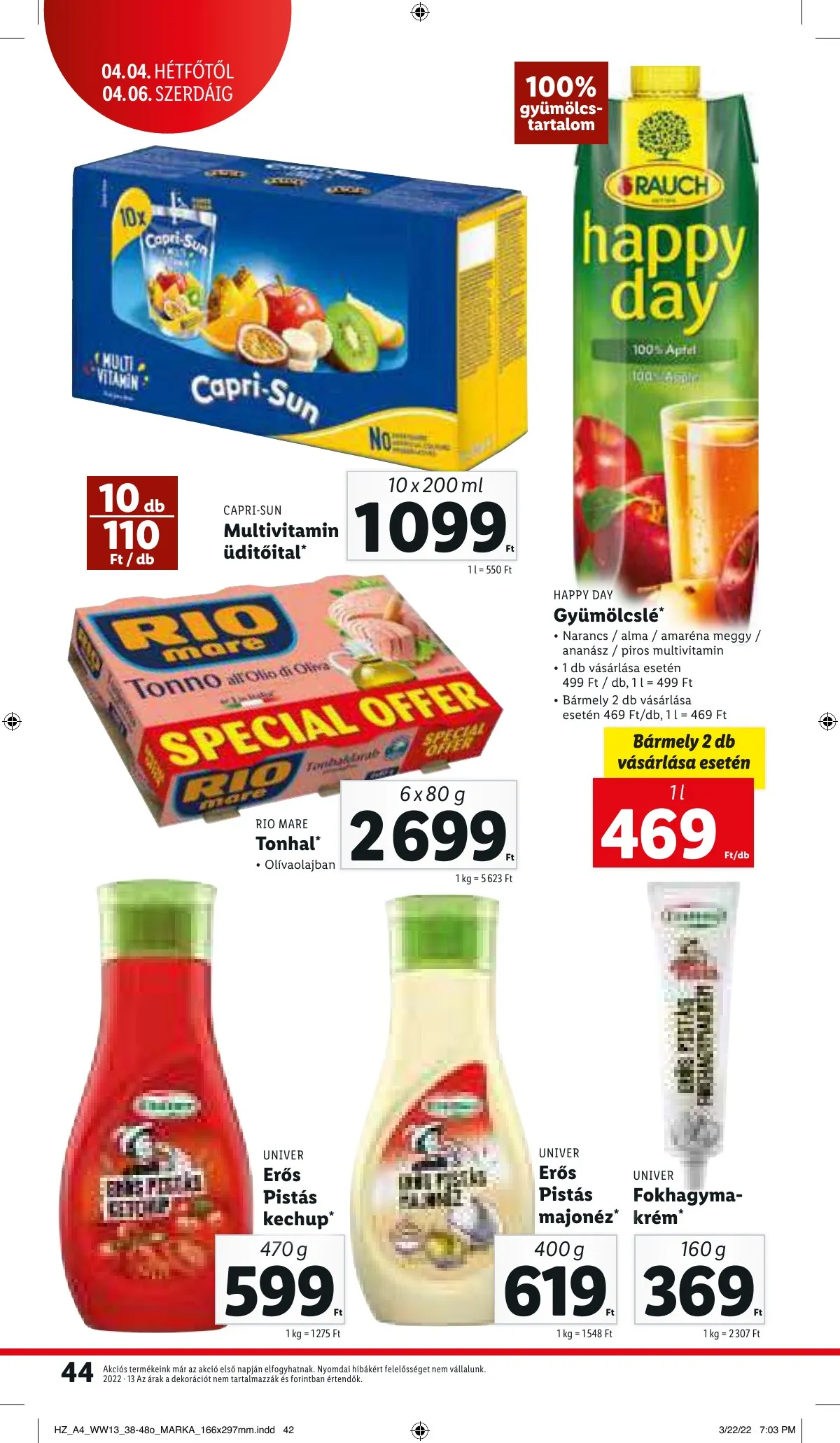 Lidl akciós újság 03.31–04.06 – 44. oldal